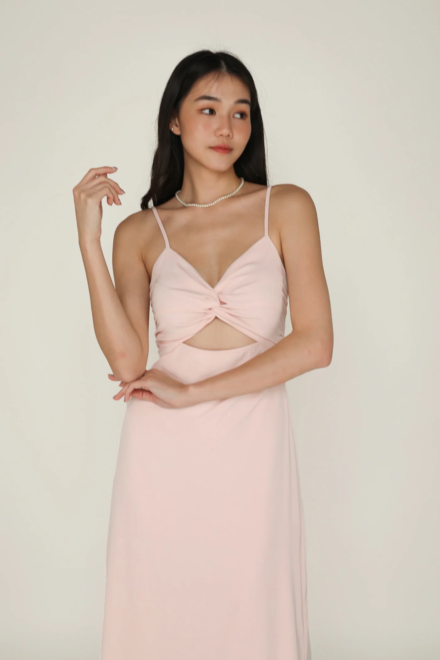 Giana Twist Front Padded Midi Dress - Image 19