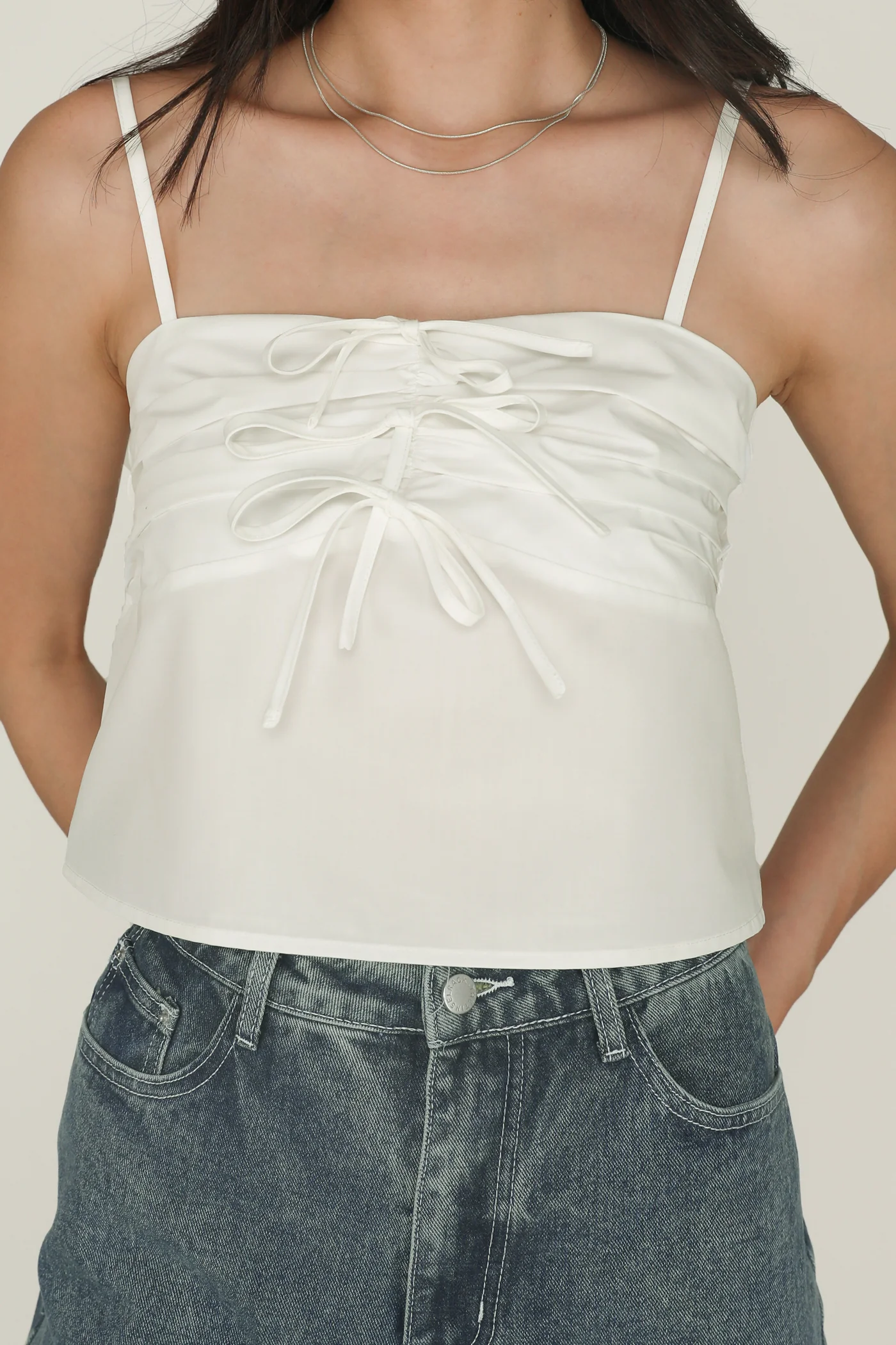 Gigi Ribbon Spag Top - Image 4