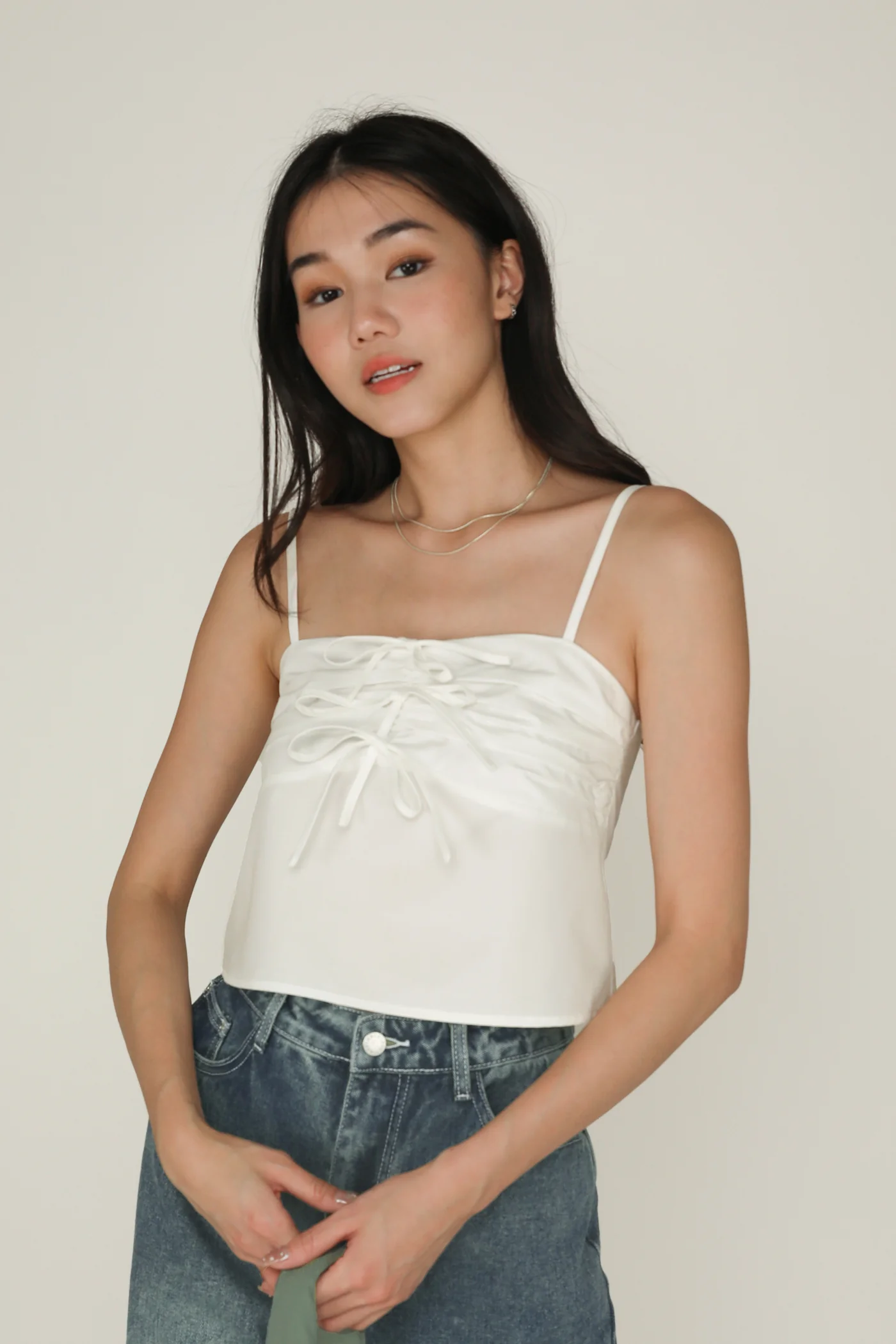 Gigi Ribbon Spag Top - Image 5