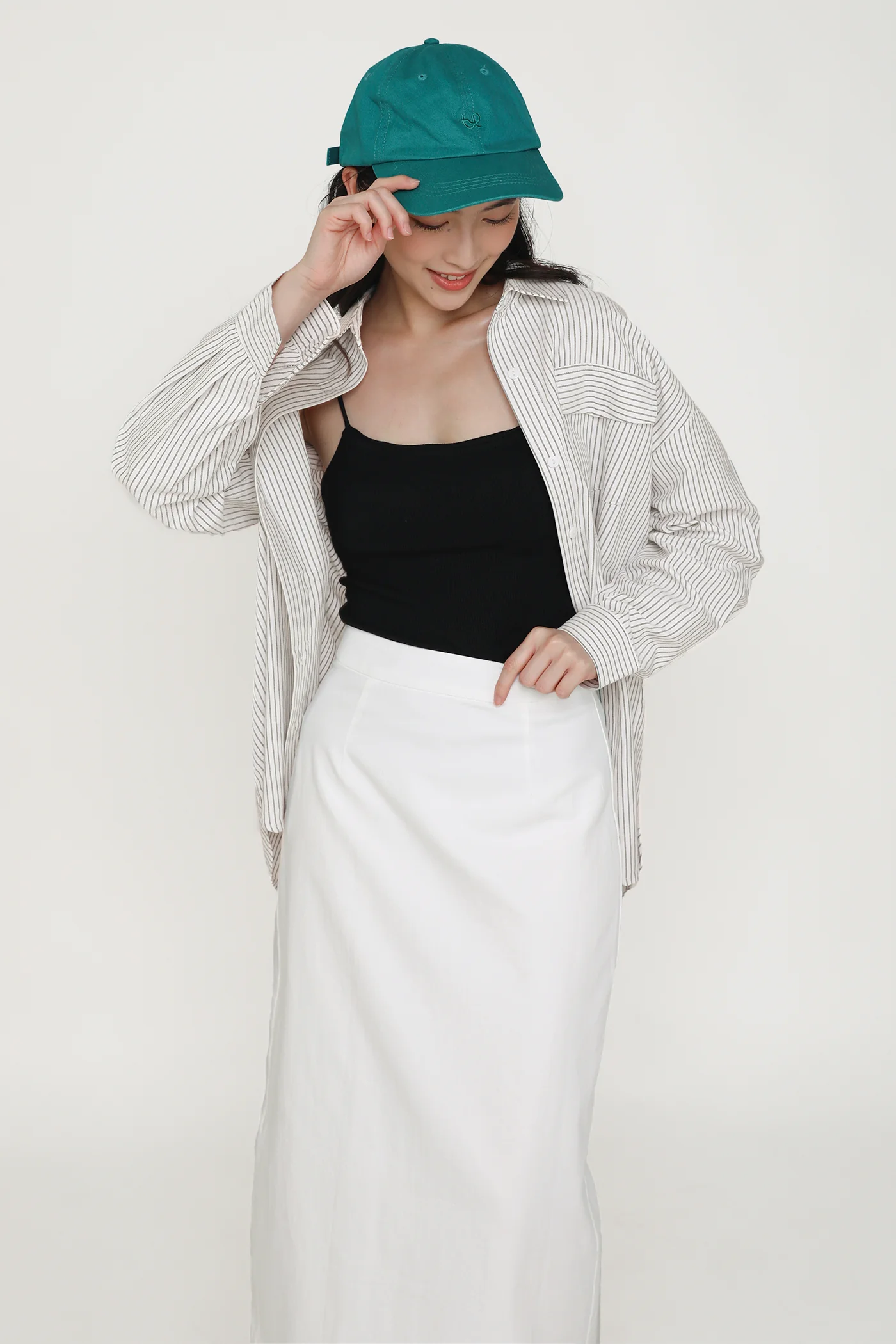Gilda Linen Midi Skirt - Image 2