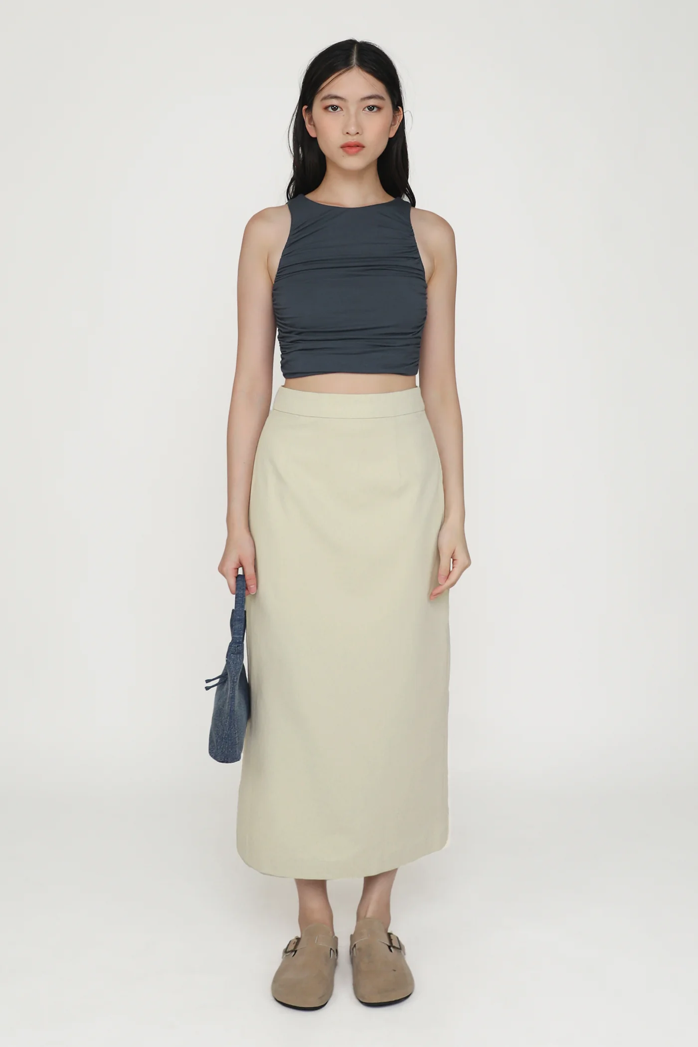Gilda Linen Midi Skirt - Image 20