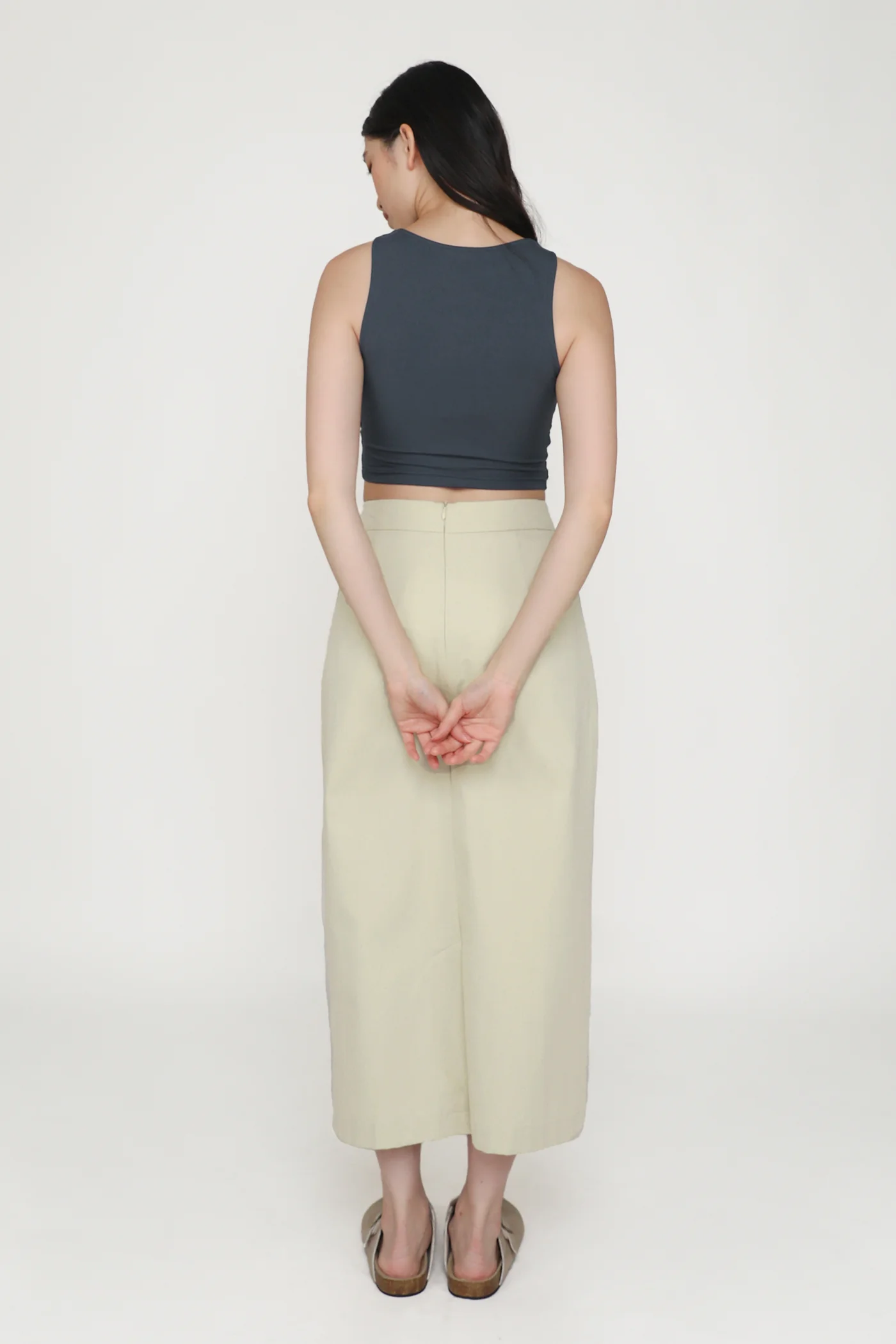 Gilda Linen Midi Skirt - Image 21