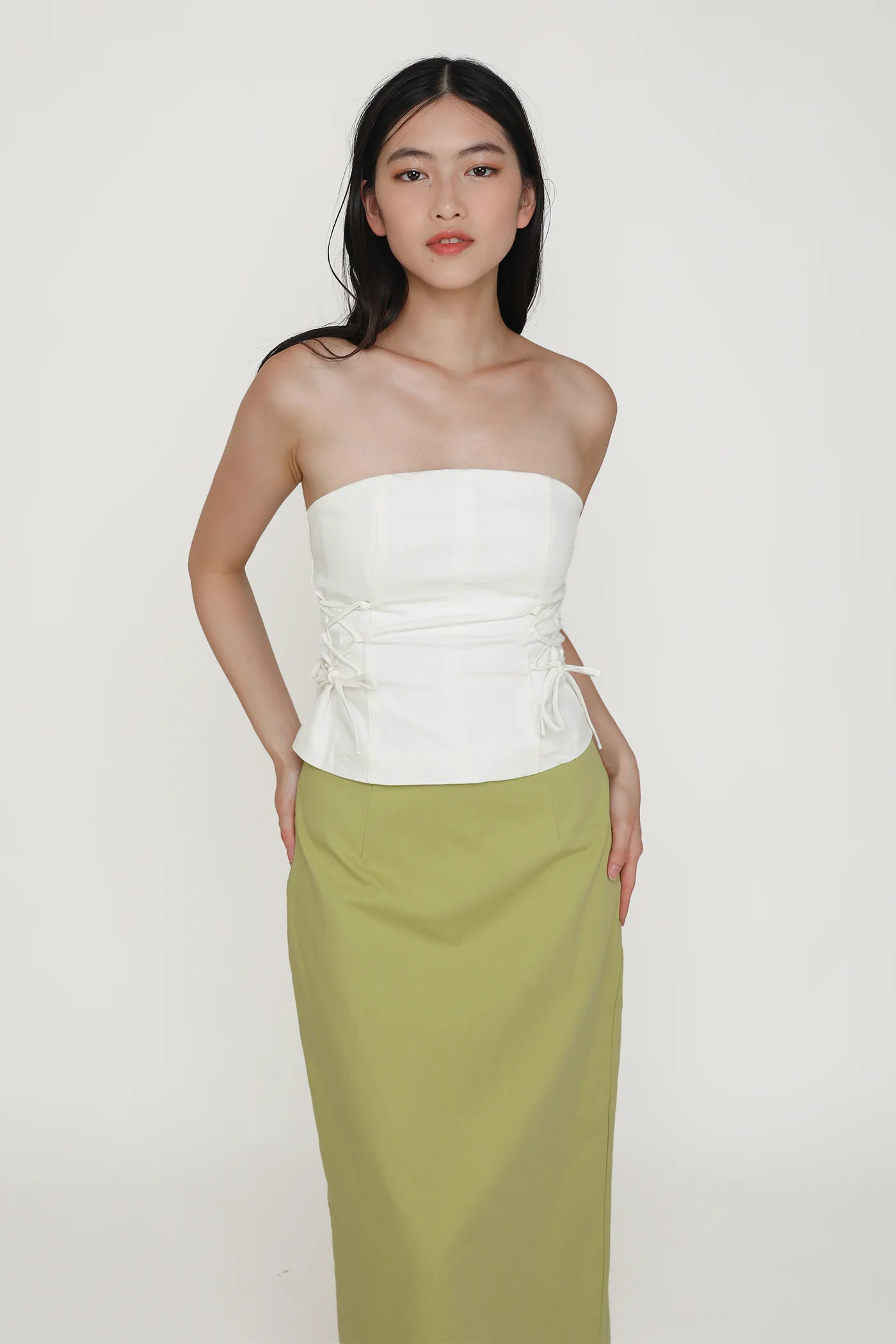 Gilda Linen Midi Skirt - Image 23