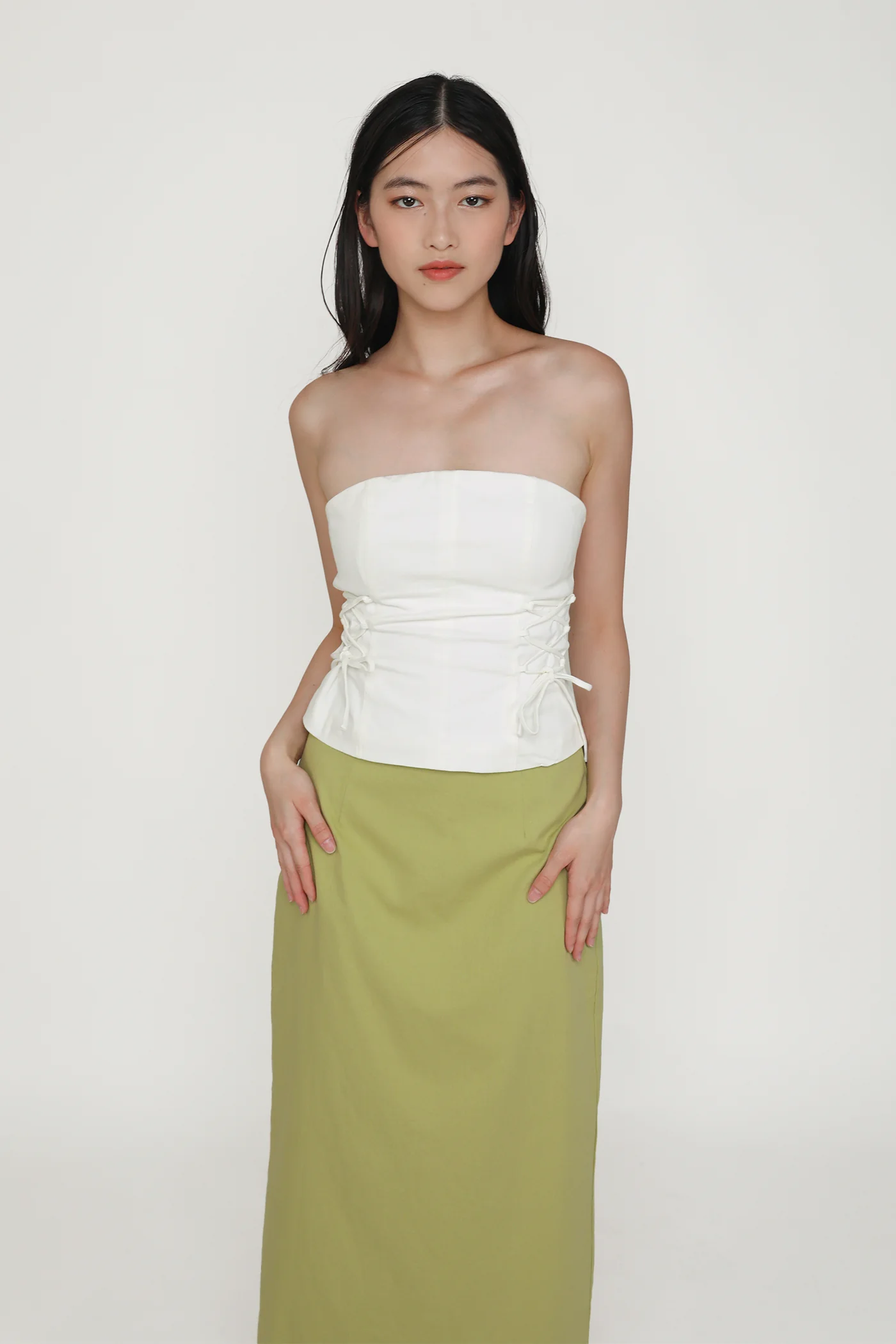 Gilda Linen Midi Skirt - Image 24