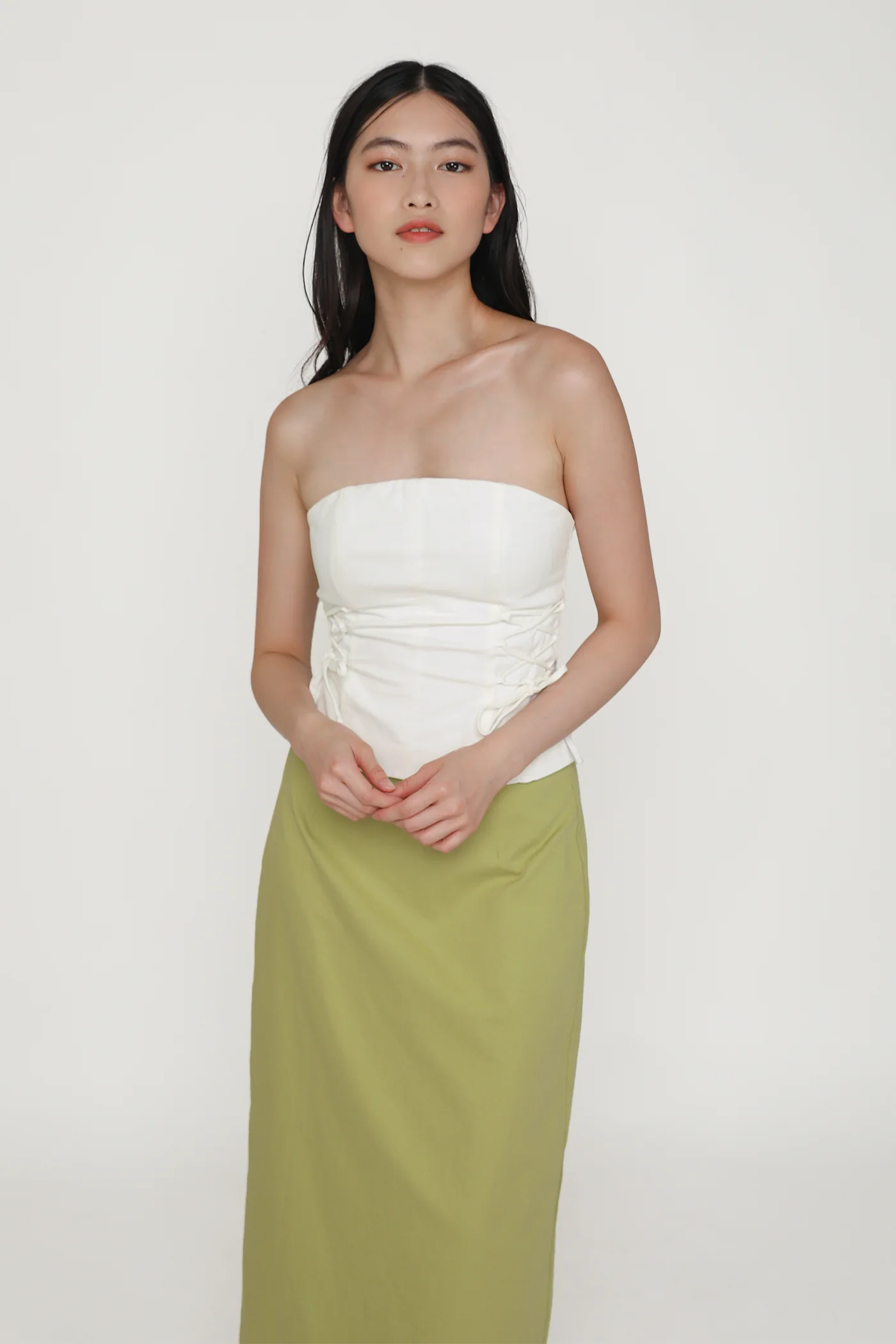 Gilda Linen Midi Skirt - Image 25