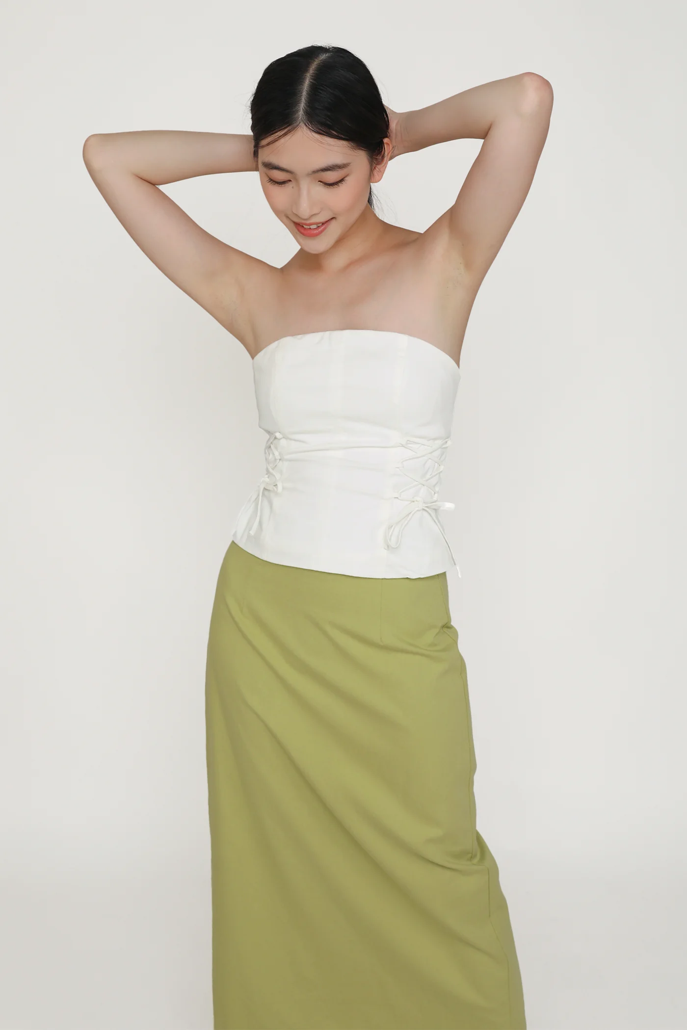 Gilda Linen Midi Skirt - Image 26