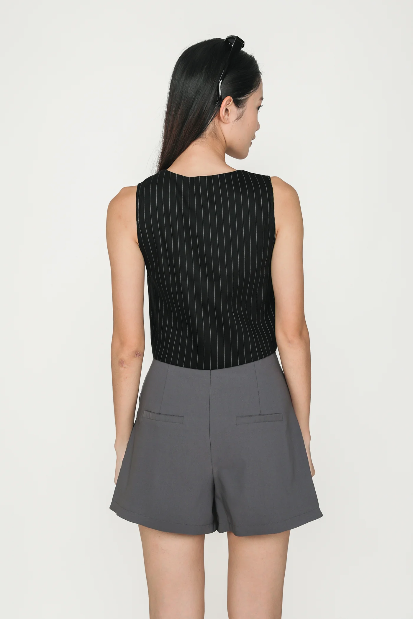 Giovanni Curved Hem Skorts - Image 21