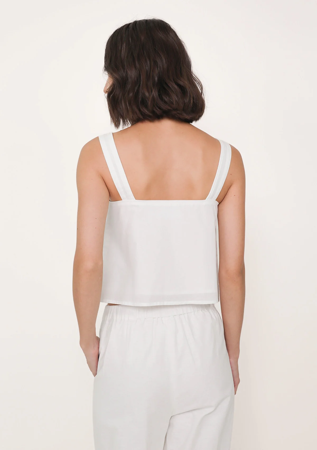 Giselle Lace Trim Button Top - Image 6