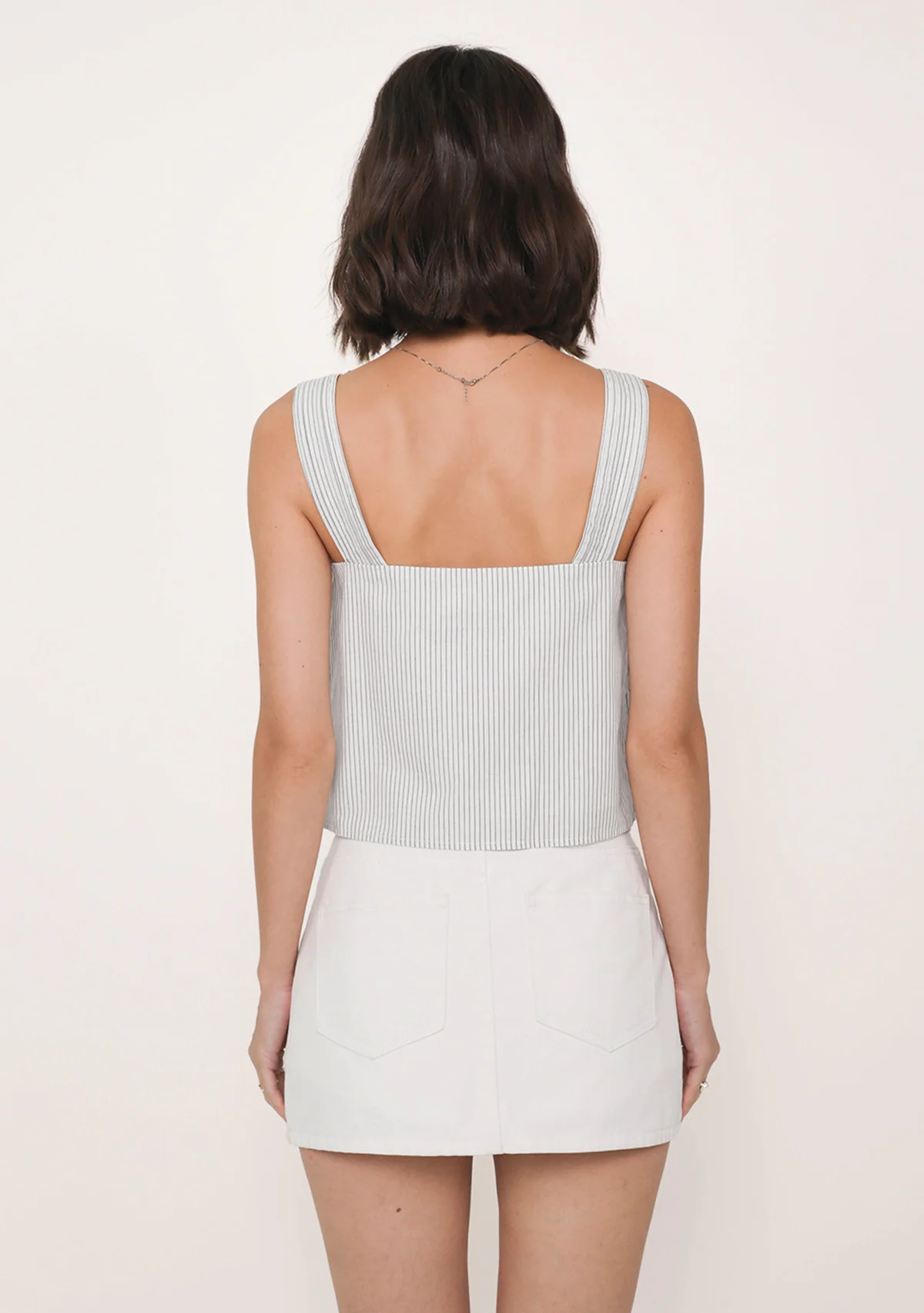 Giselle Lace Trim Button Top  (Printed) - Image 6