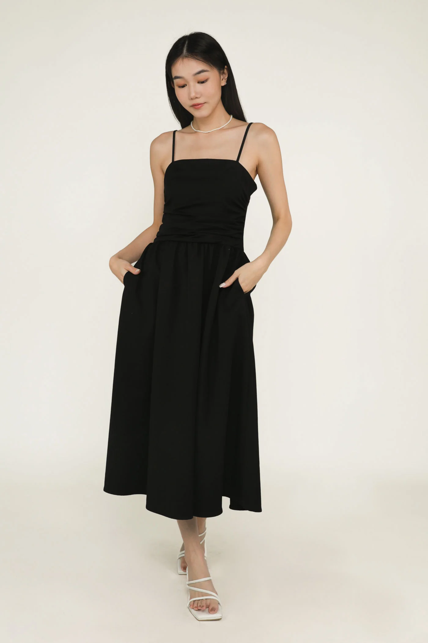 Gladys Ruched Front Midi Dress - Image 12