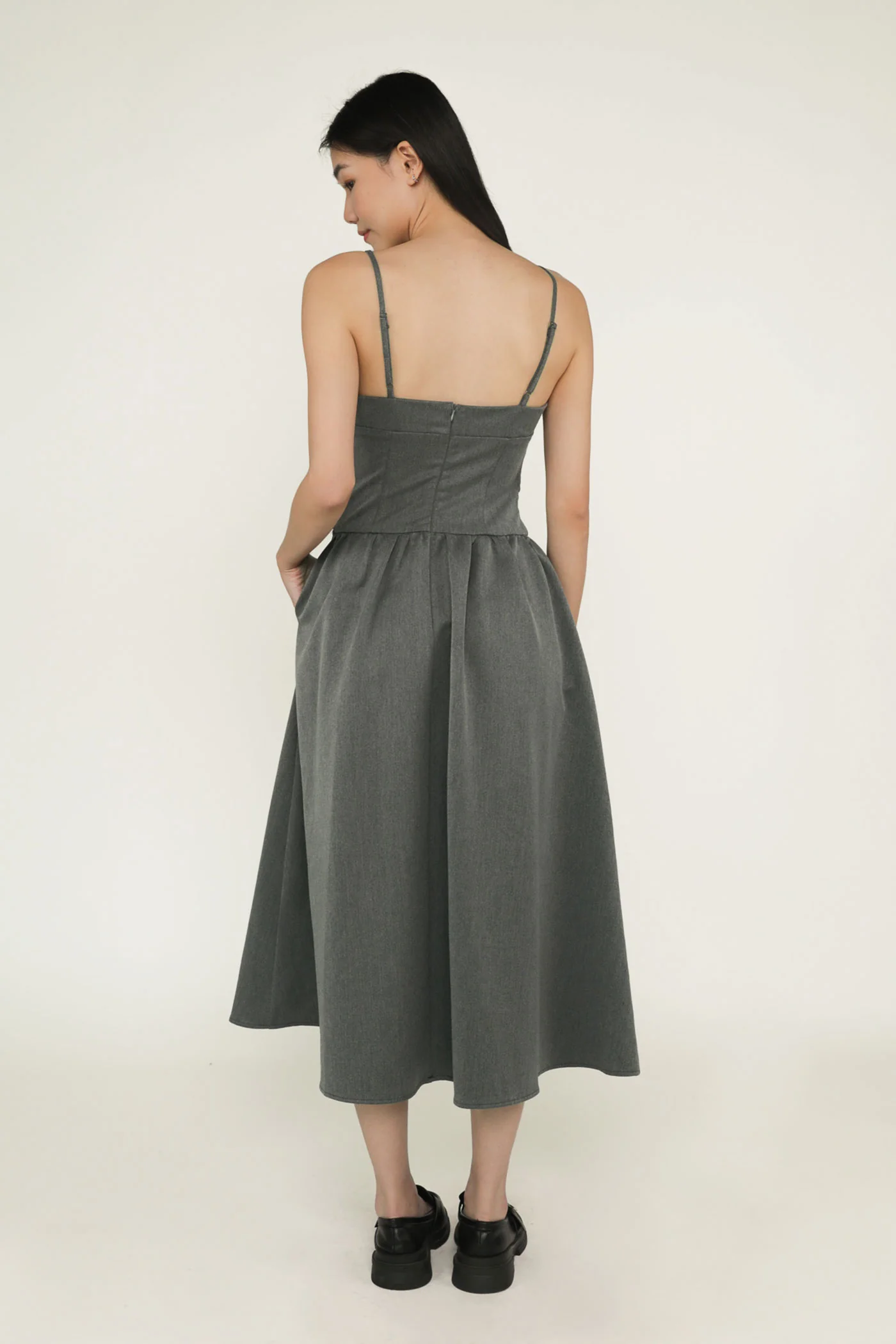 Gladys Ruched Front Midi Dress - Image 17