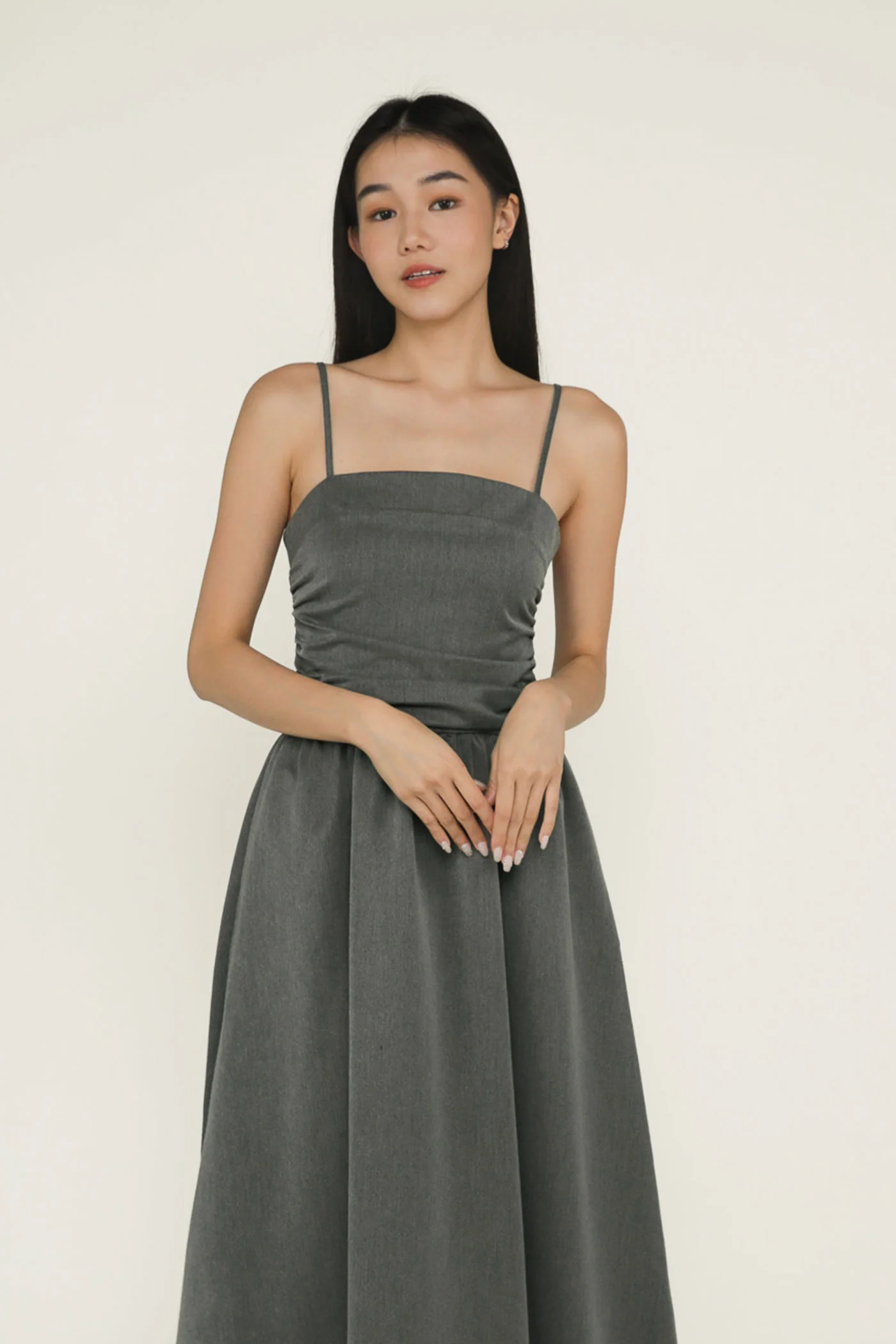 Gladys Ruched Front Midi Dress - Image 4