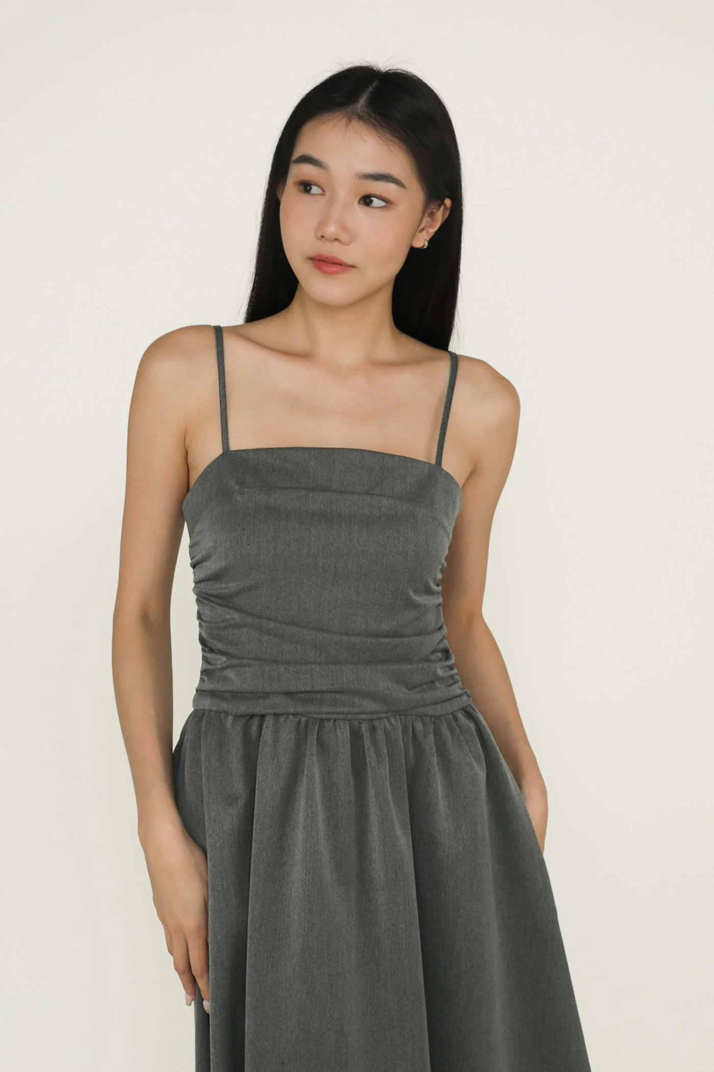 Gladys Ruched Front Midi Dress - Image 6