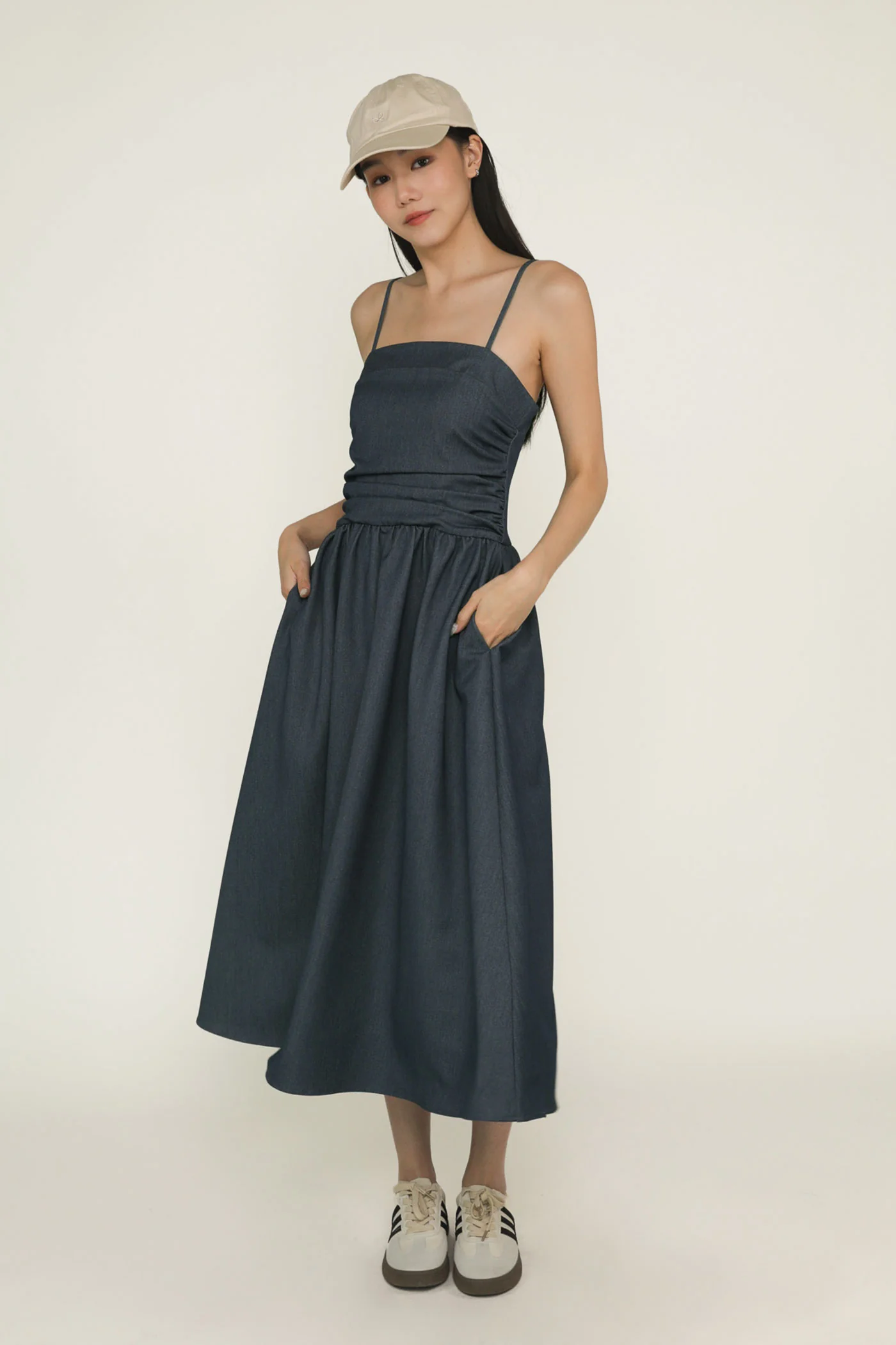 Gladys Ruched Front Midi Dress - Image 7