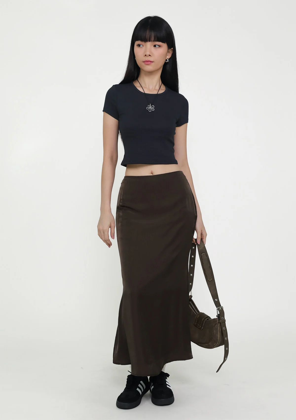 Gloria Bias Cut Midi Skirt - Image 13