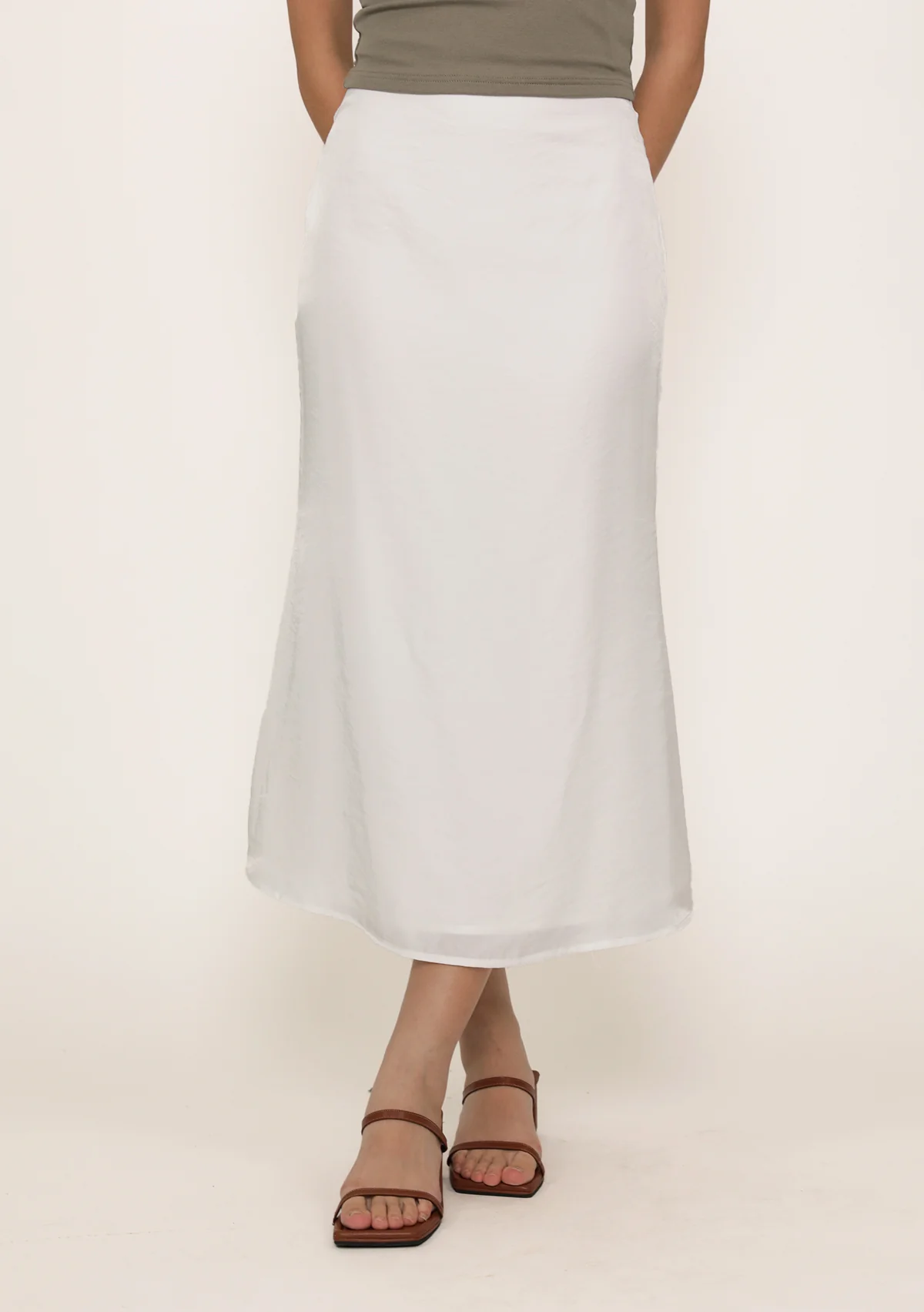 Gloria Bias Cut Midi Skirt - Image 19