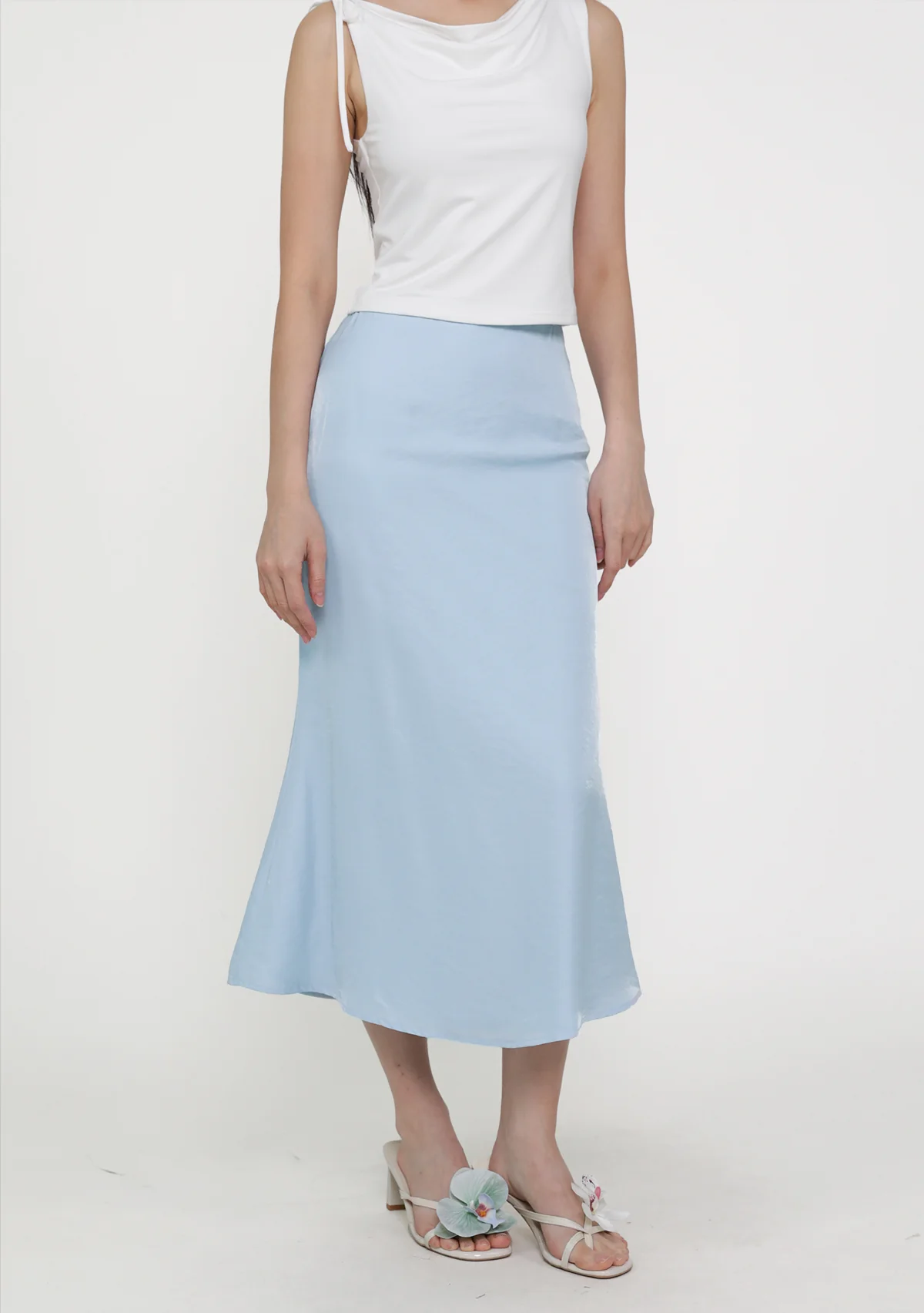 Gloria Bias Cut Midi Skirt - Image 5