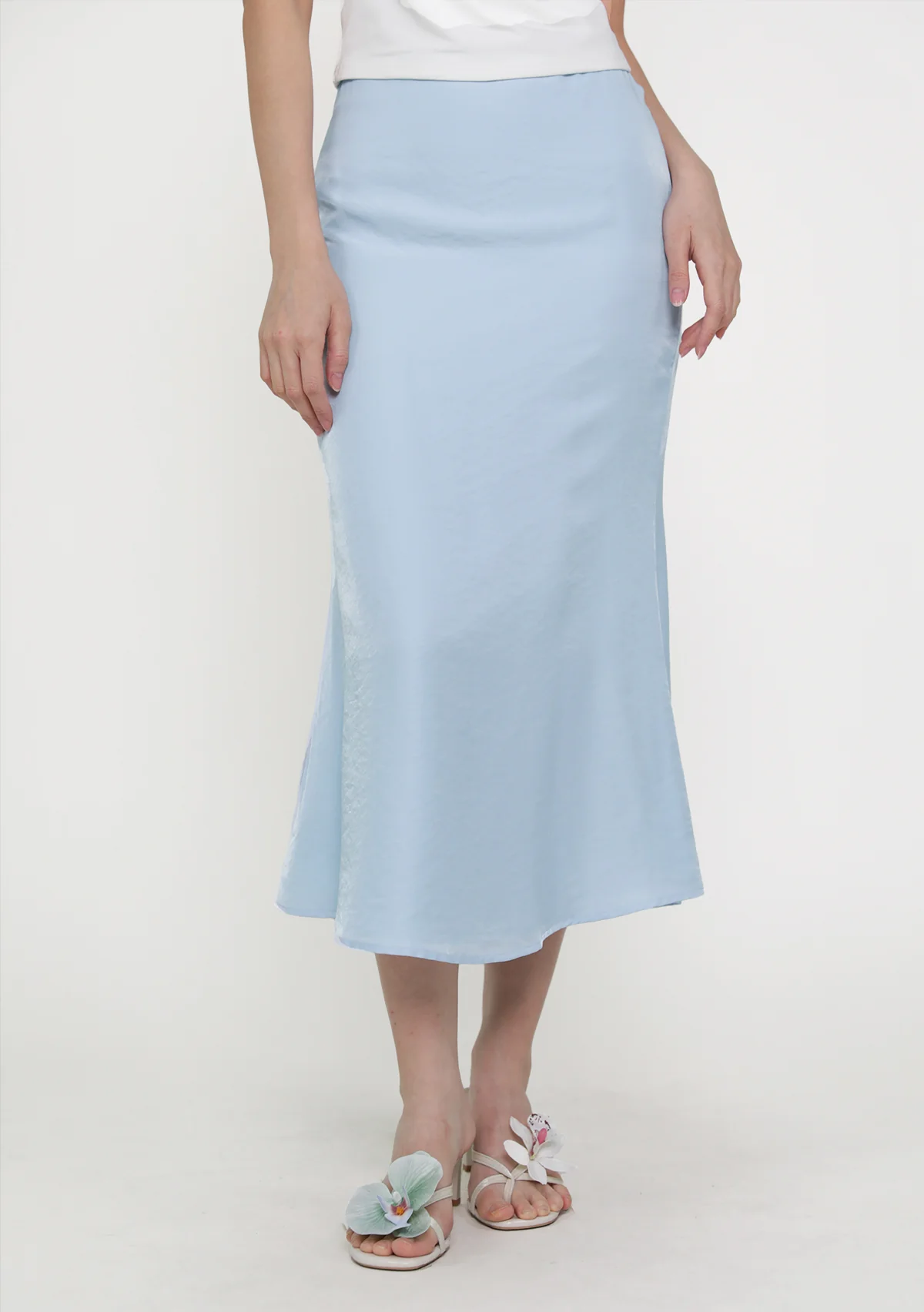 Gloria Bias Cut Midi Skirt - Image 7