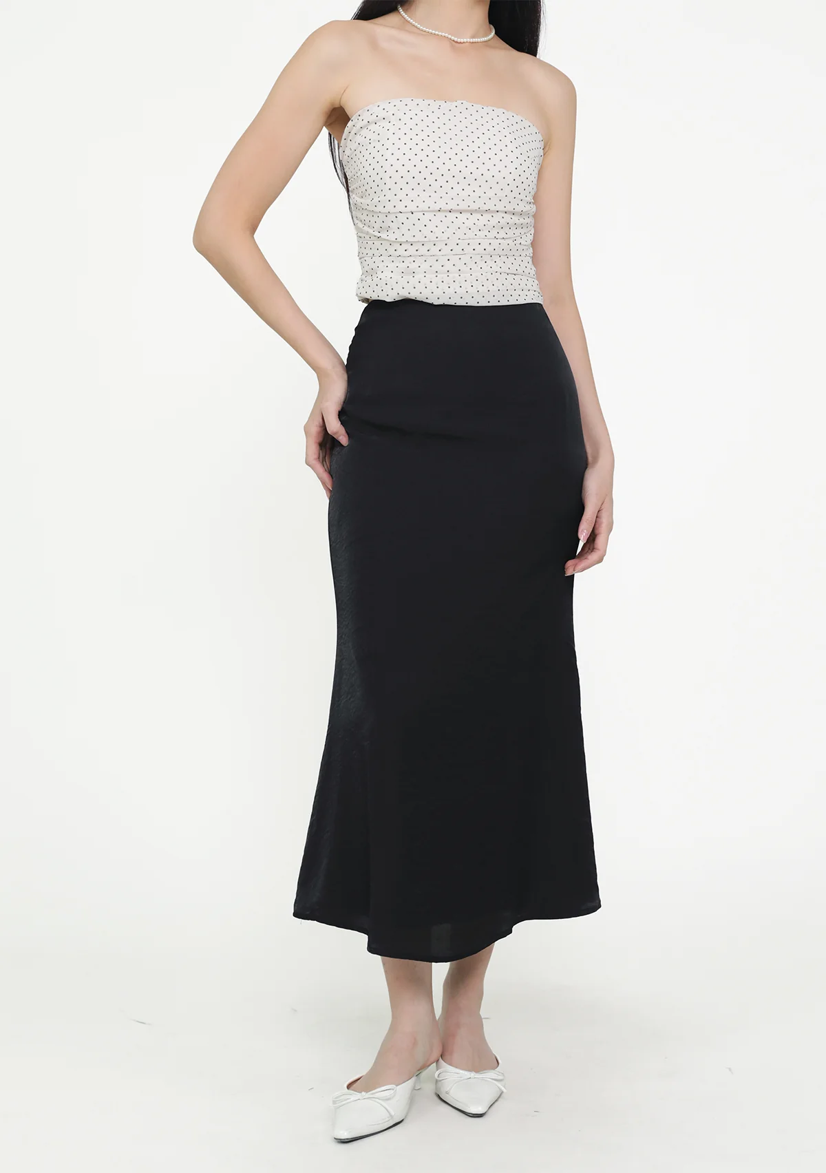 Gloria Bias Cut Midi Skirt - Image 9