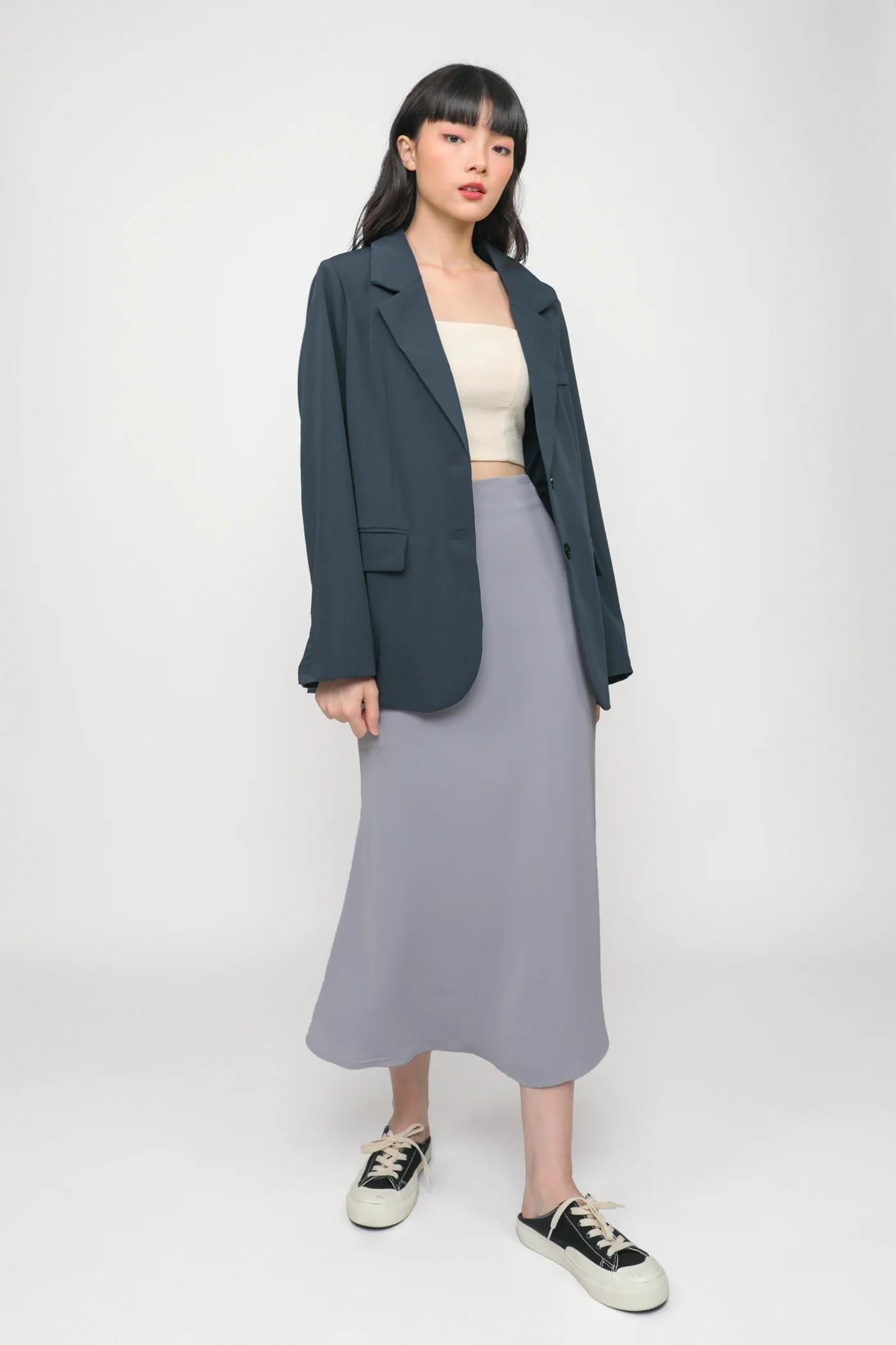 Gloria Fishtail Midi Skirt