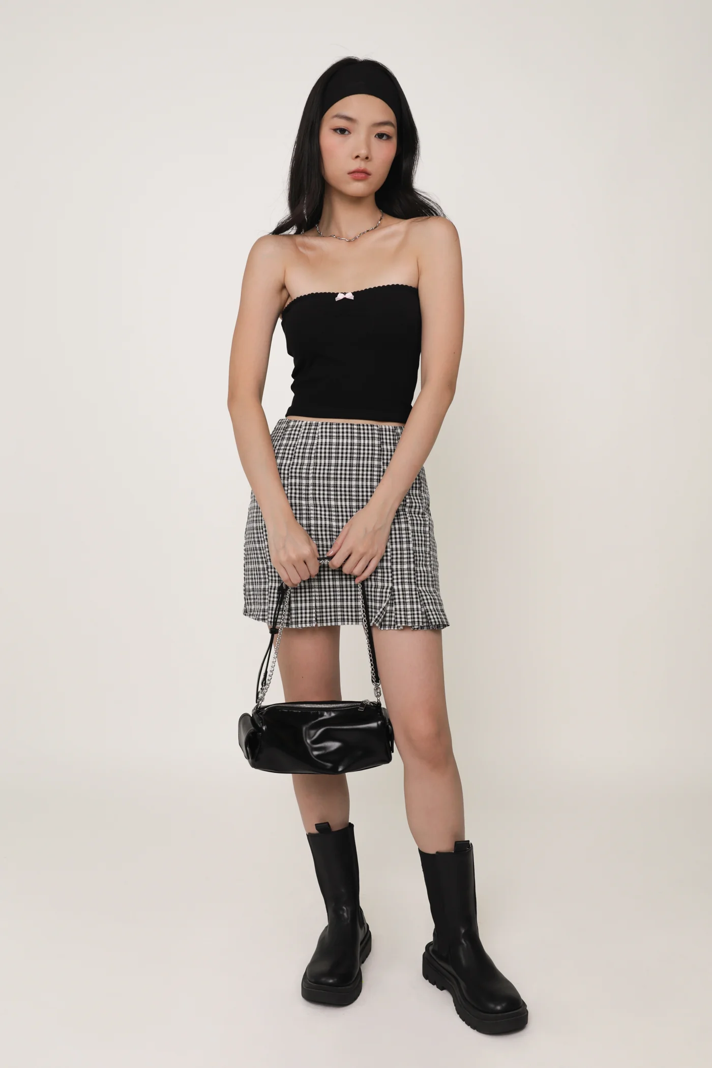 Gracia Ribbon Tube Padded Top - Image 2