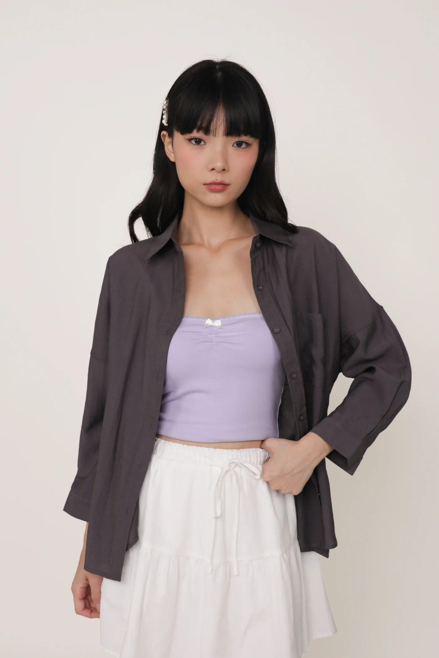 Gracia Ribbon Tube Padded Top - Image 31