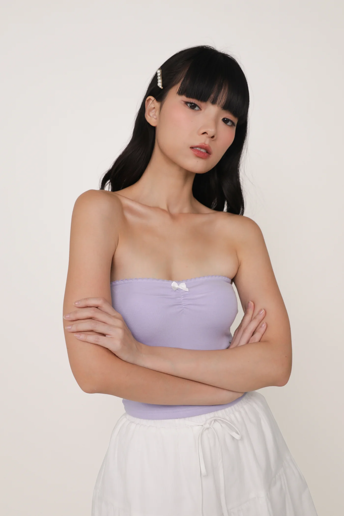 Gracia Ribbon Tube Padded Top - Image 32