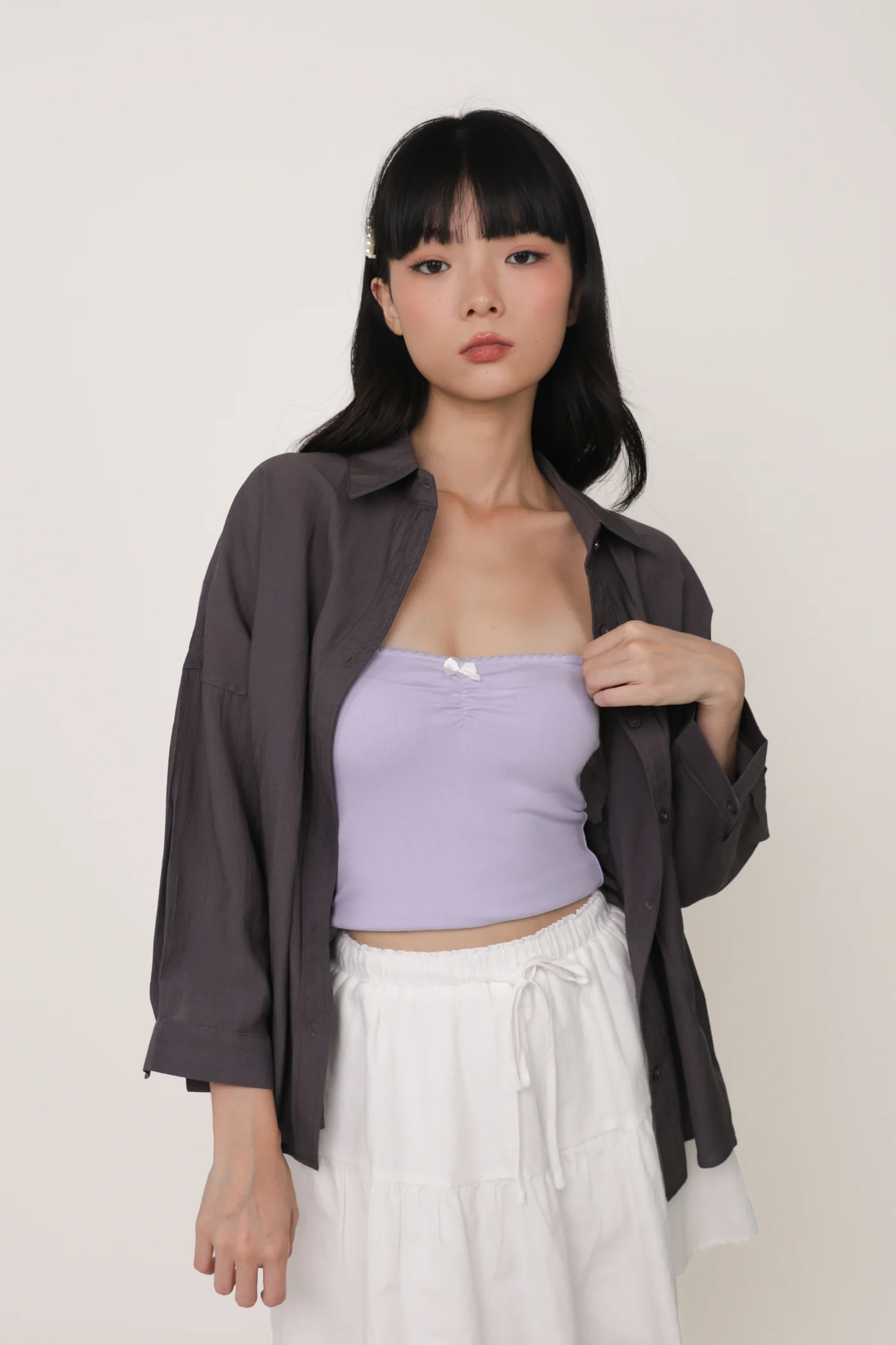 Gracia Ribbon Tube Padded Top - Image 34