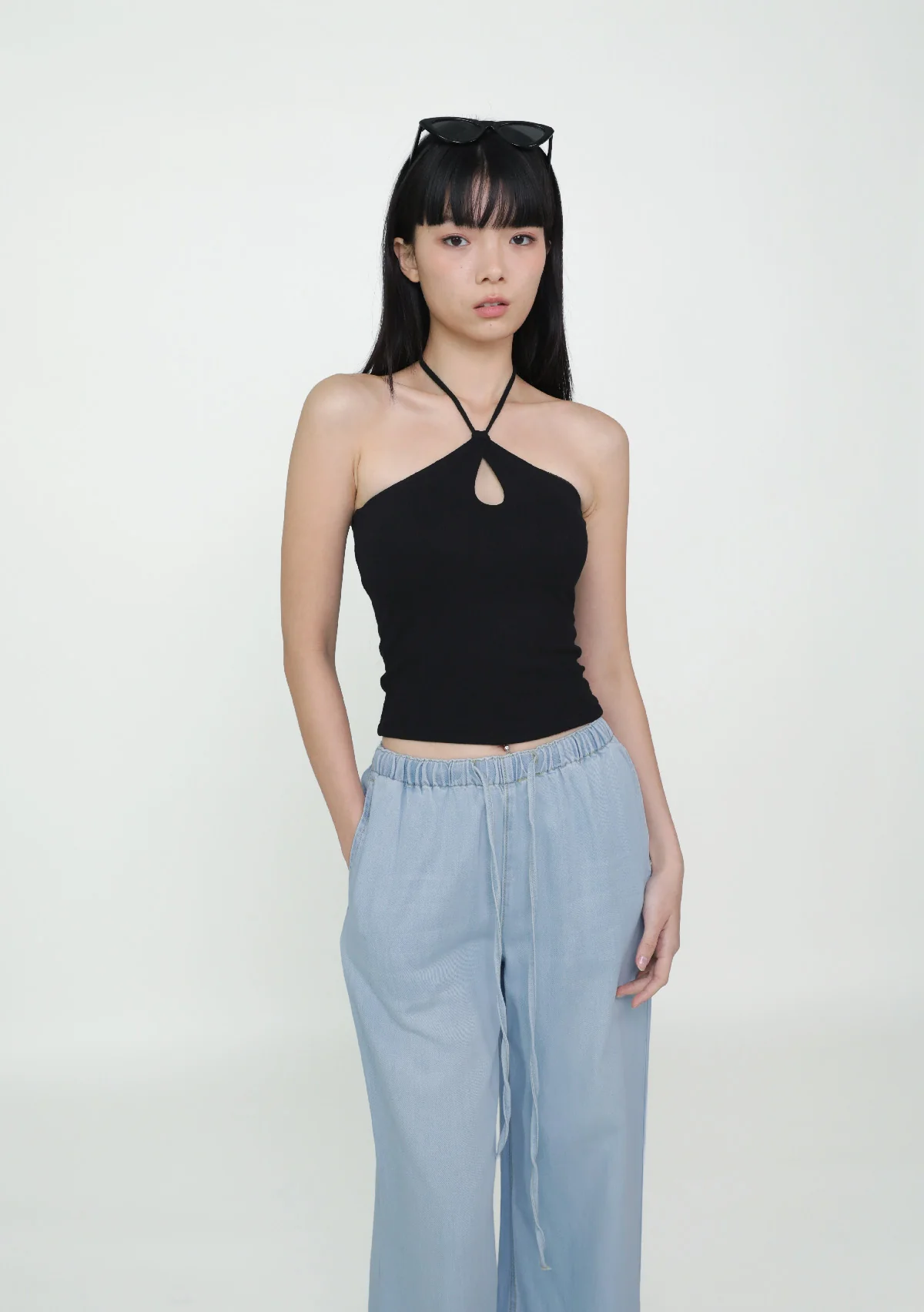 Xenia Halter Keyhole Padded Top - Image 12