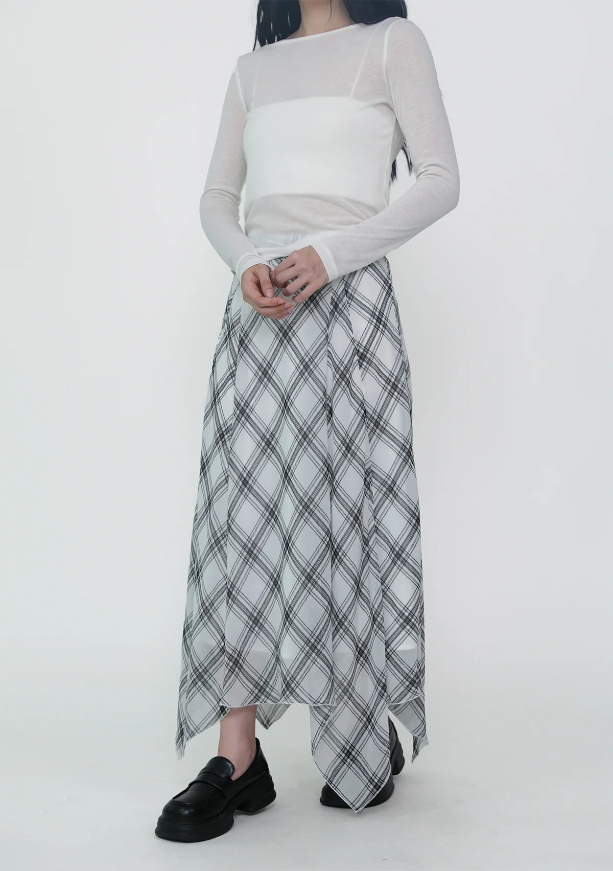Leora Handkerchief Midi Skirt - Image 10