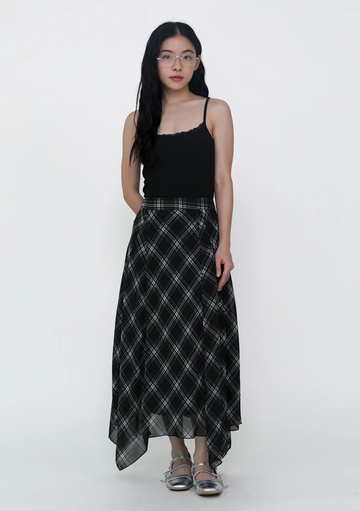 Leora Handkerchief Midi Skirt - Image 12