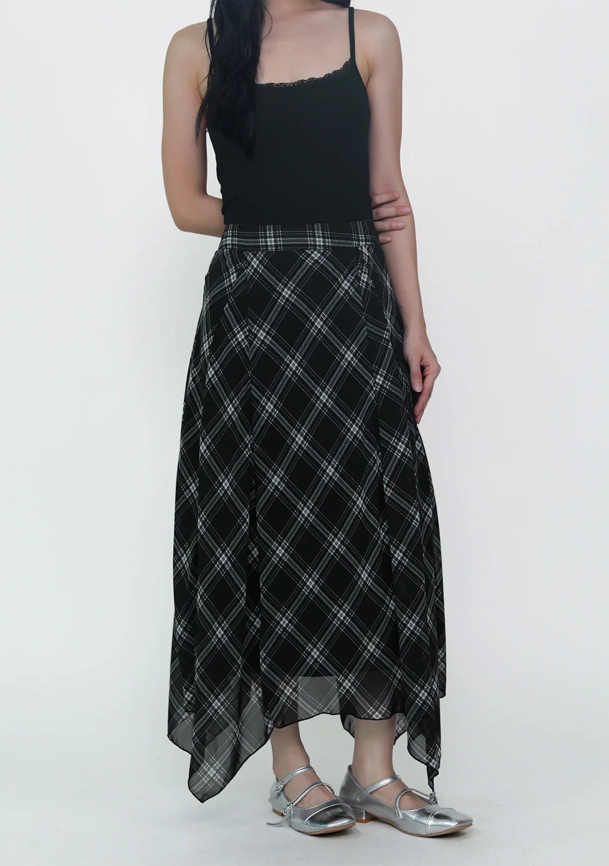 Leora Handkerchief Midi Skirt - Image 13
