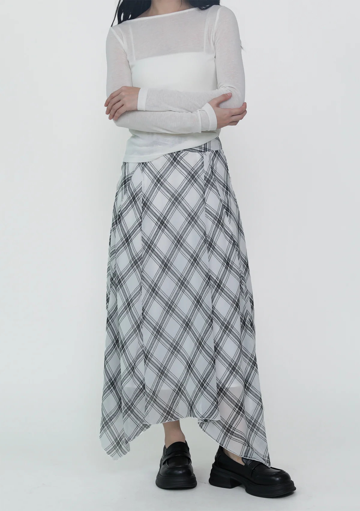 Leora Handkerchief Midi Skirt - Image 2