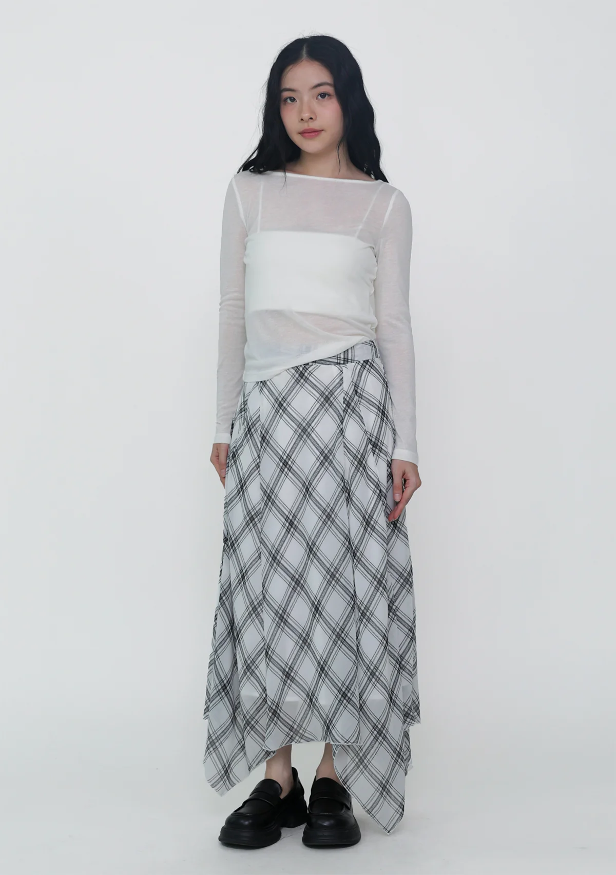 Leora Handkerchief Midi Skirt - Image 3