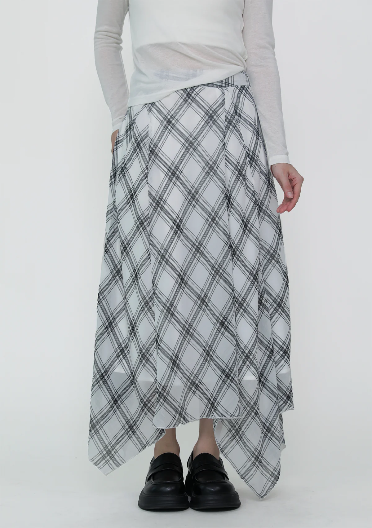 Leora Handkerchief Midi Skirt - Image 4
