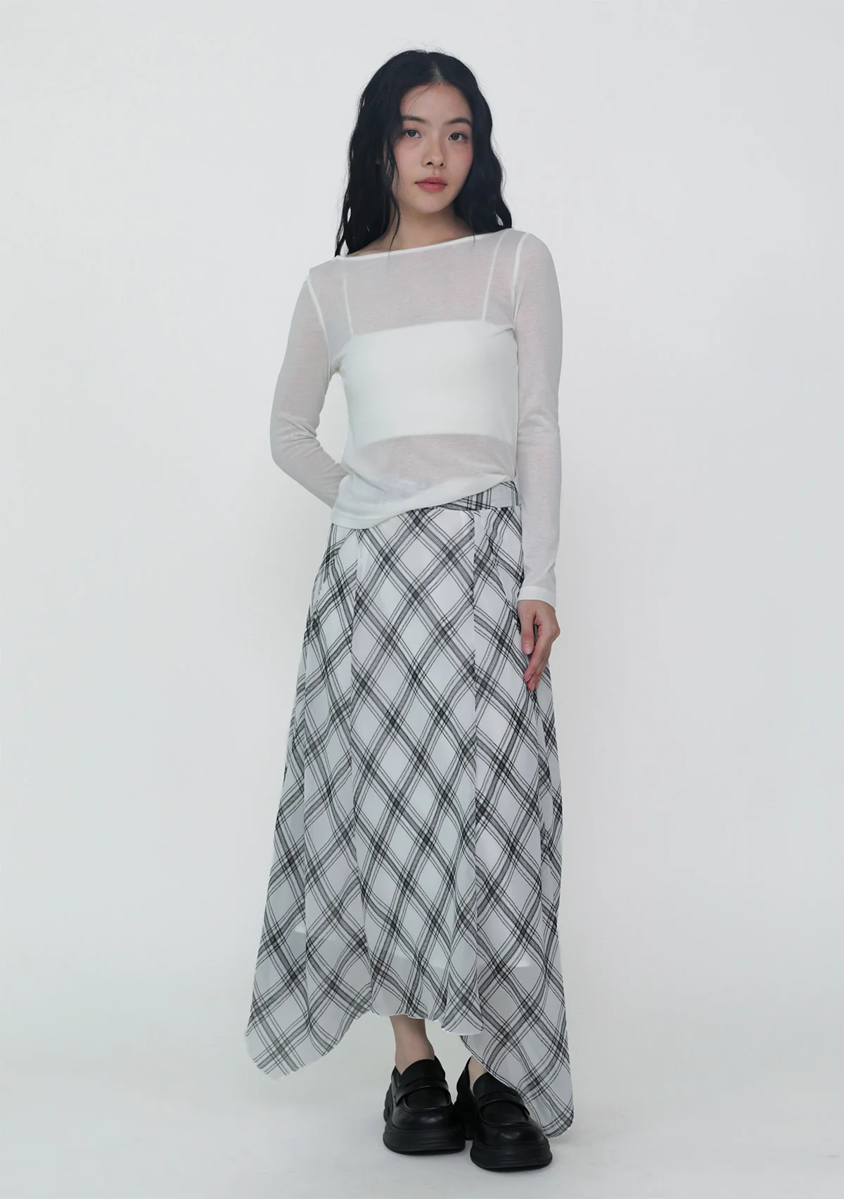Leora Handkerchief Midi Skirt - Image 5