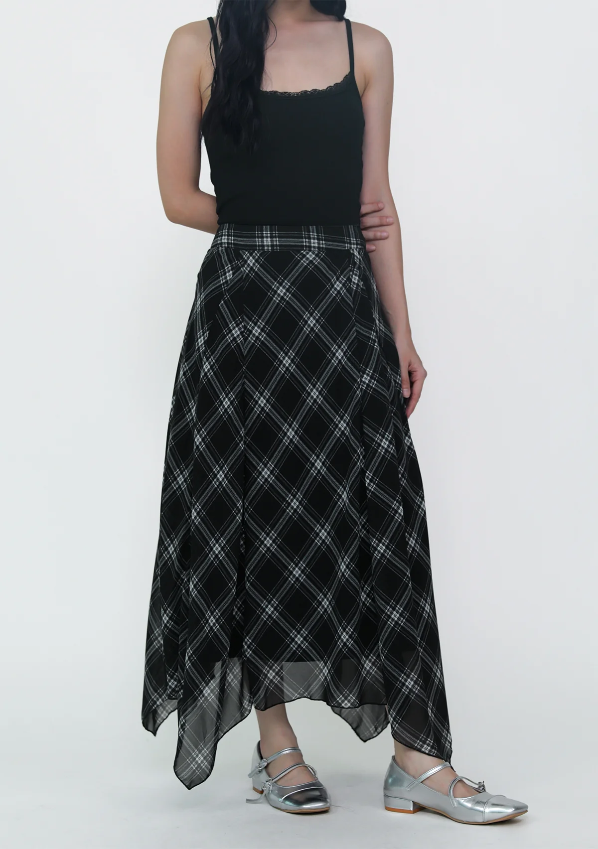 Leora Handkerchief Midi Skirt - Image 7