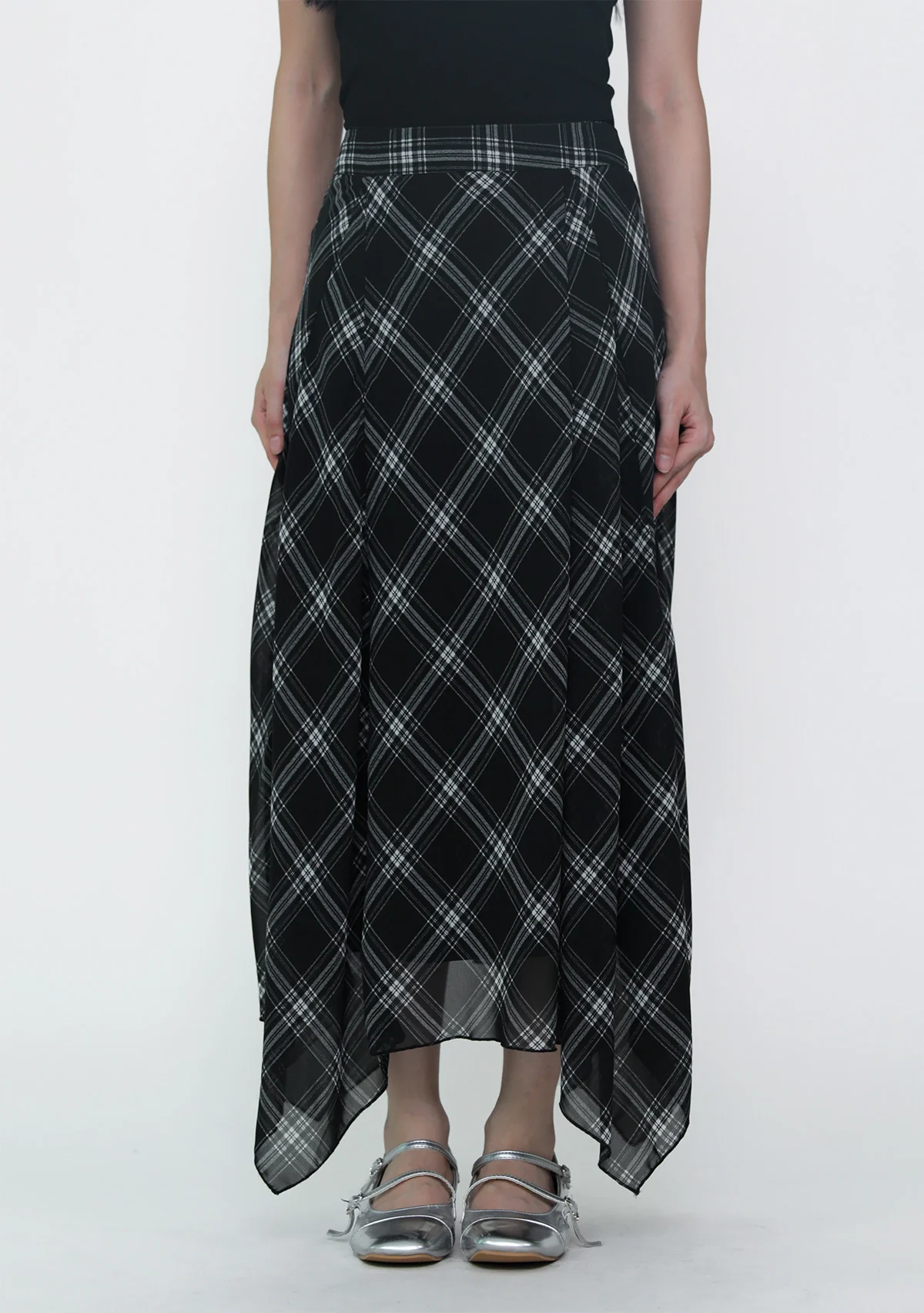 Leora Handkerchief Midi Skirt - Image 9