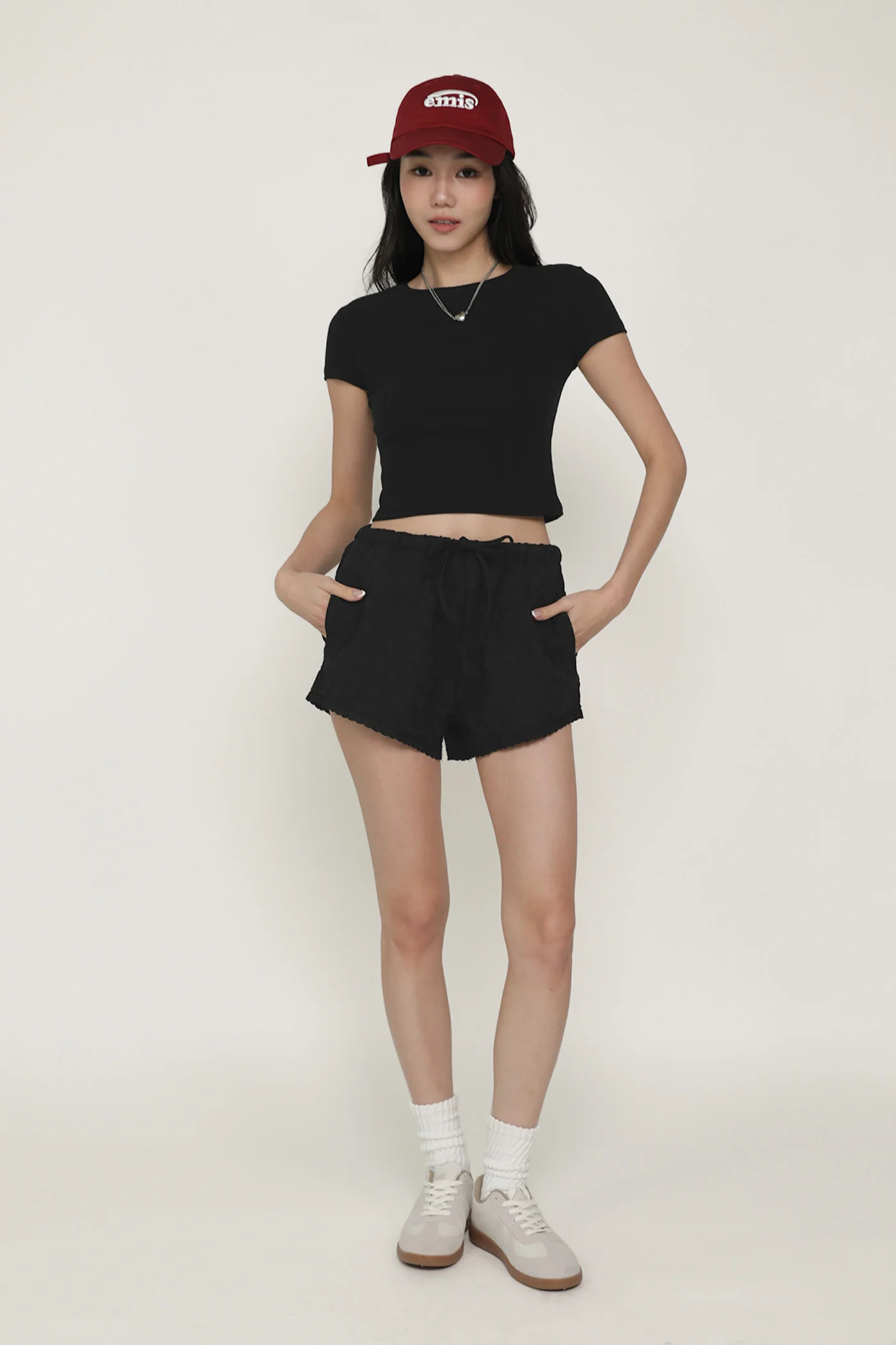 Harleigh Embossed Lace Shorts - Image 8