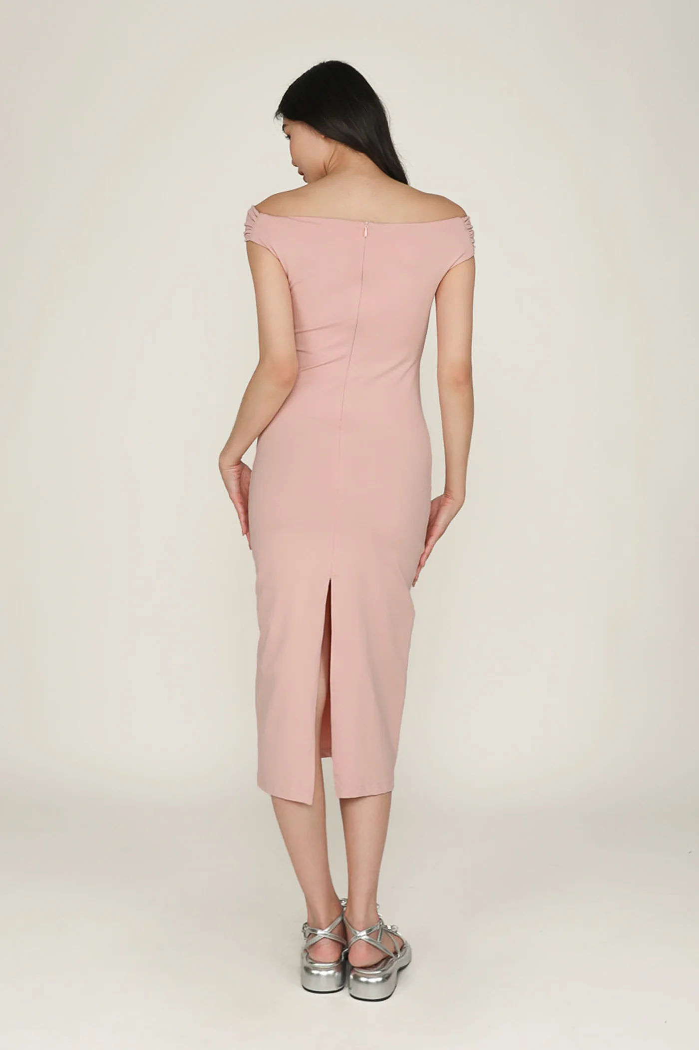 Helena Asymmetrical Shoulder Maxi Dress - Image 21