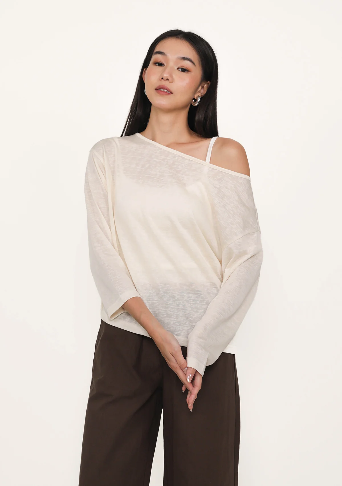 Henri Long Sleeve Sheer Top - Image 13