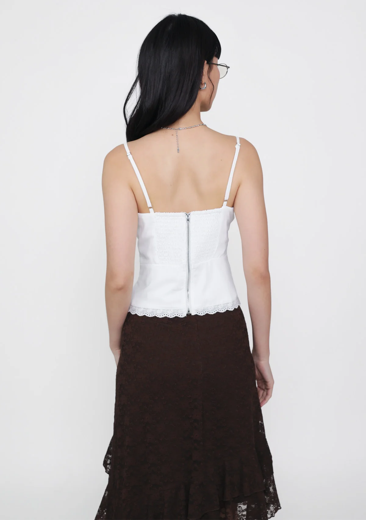 Himari Crochet Trim Top - Image 10