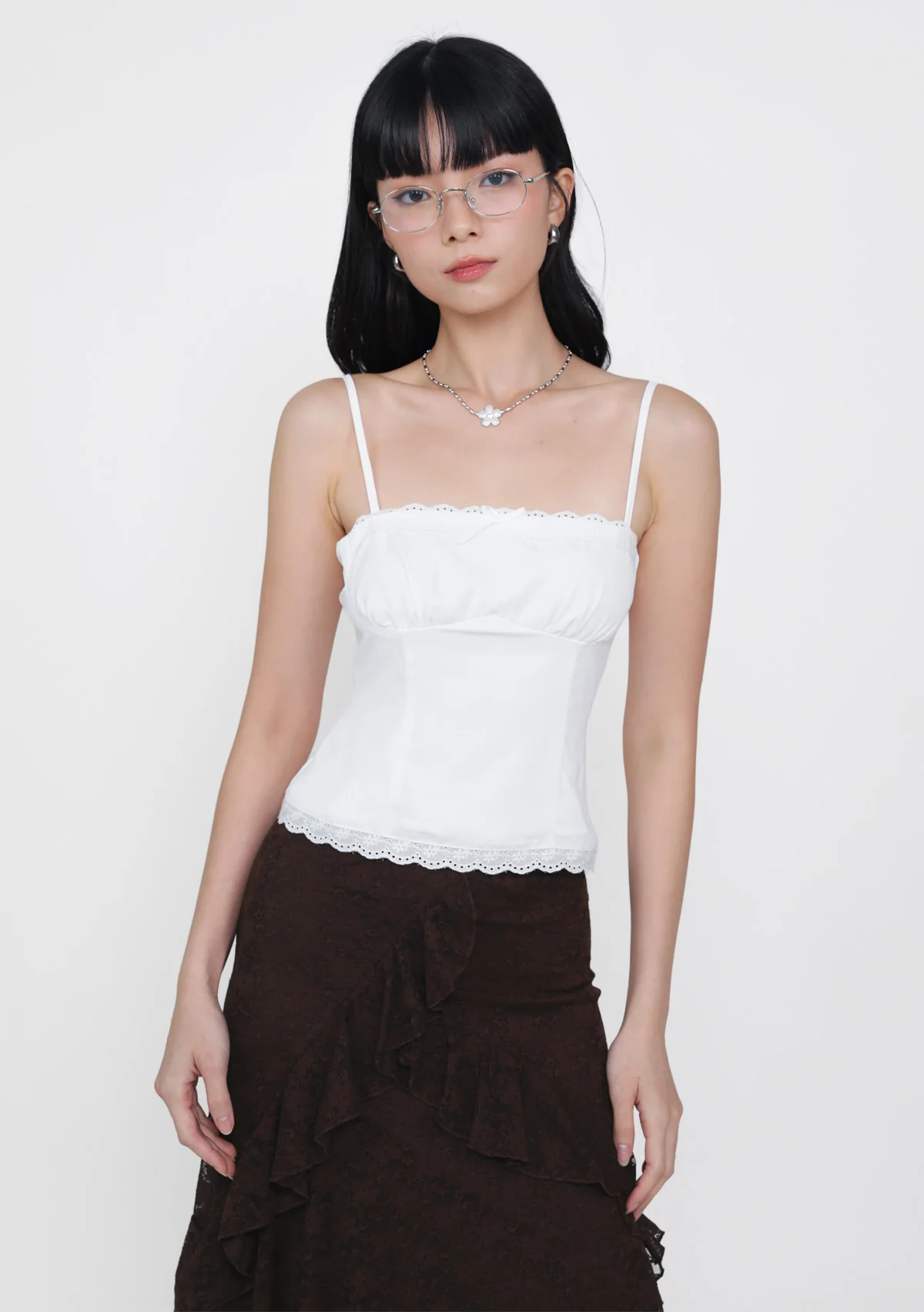 Himari Crochet Trim Top - Image 2