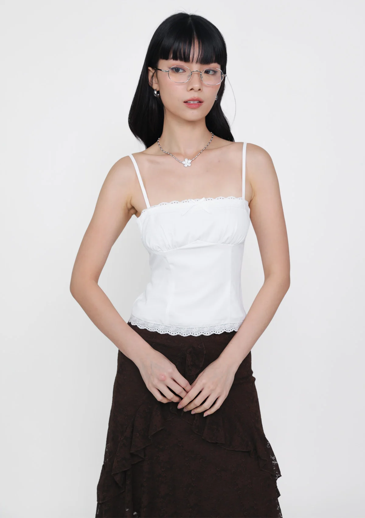 Himari Crochet Trim Top - Image 8