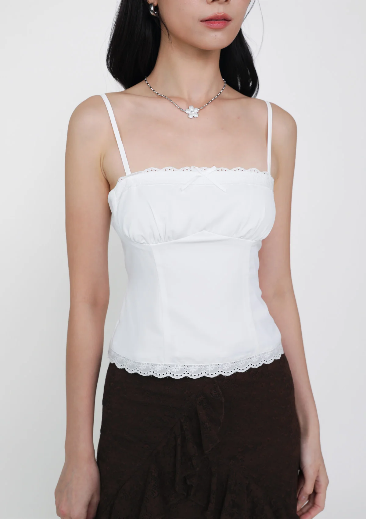 Himari Crochet Trim Top - Image 9