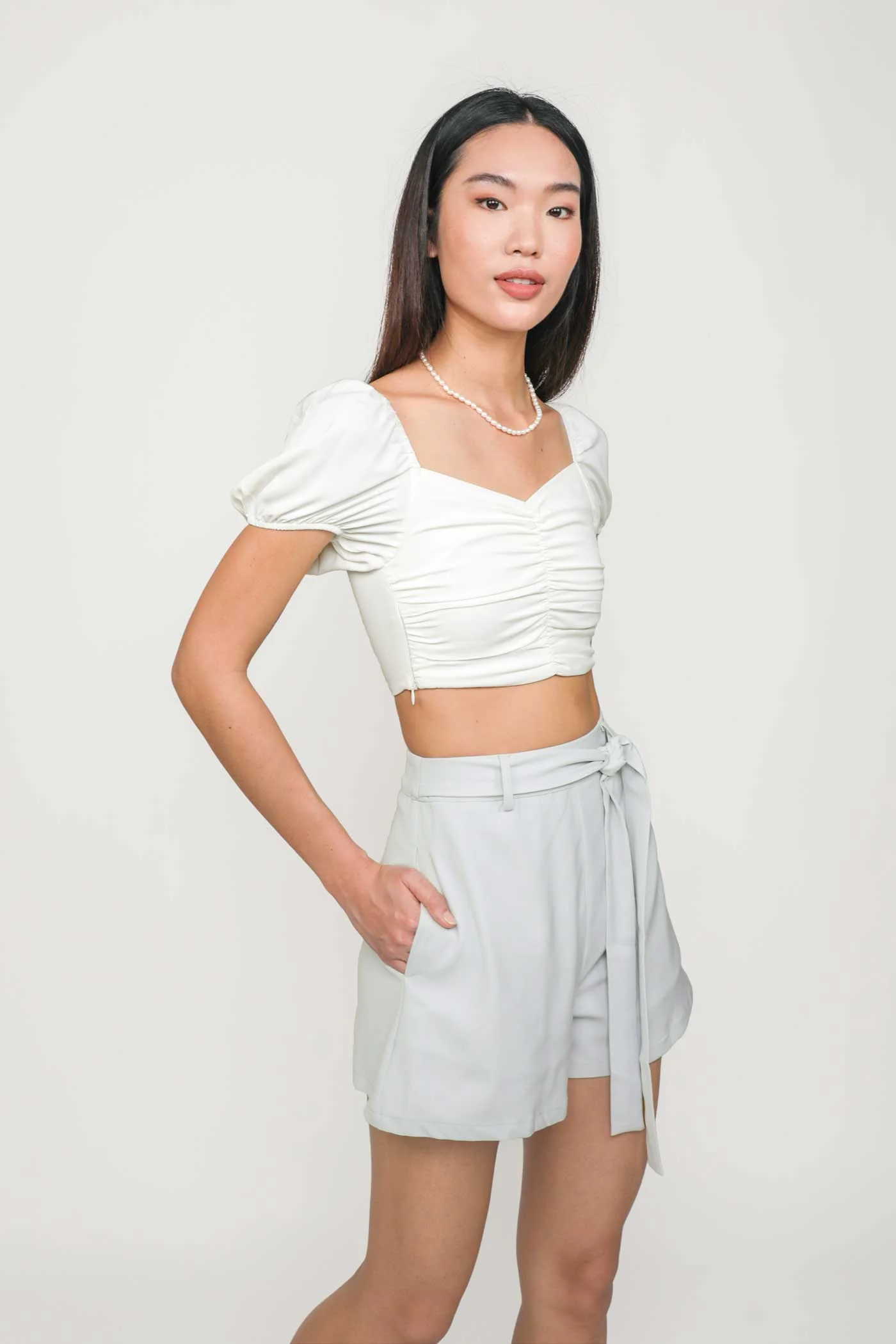 Indy Tie Front Shorts - Image 12