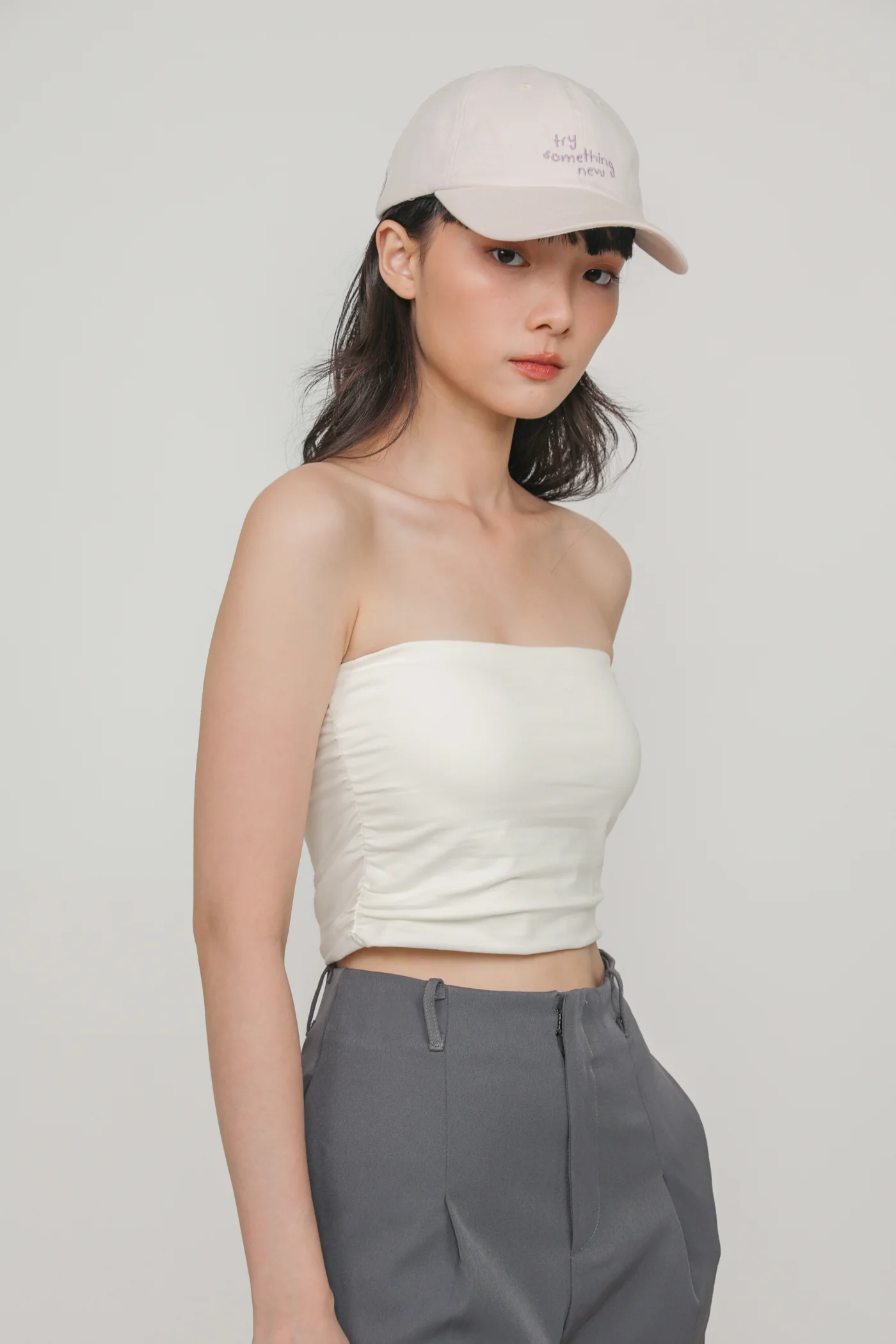 Ines Ruched Tube Padded Top - Image 13