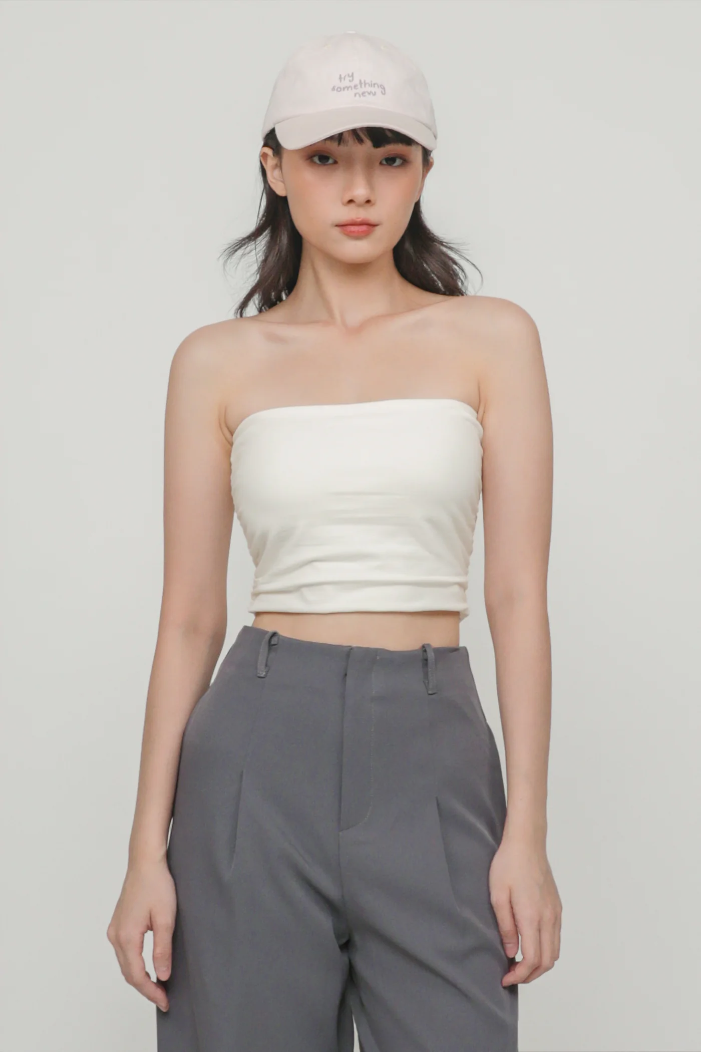Ines Ruched Tube Padded Top - Image 16