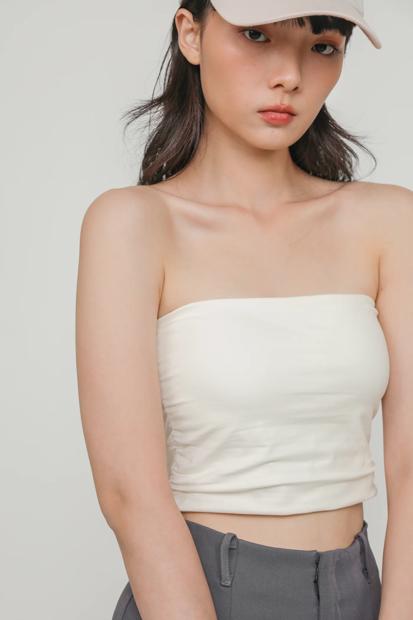 Ines Ruched Tube Padded Top - Image 18