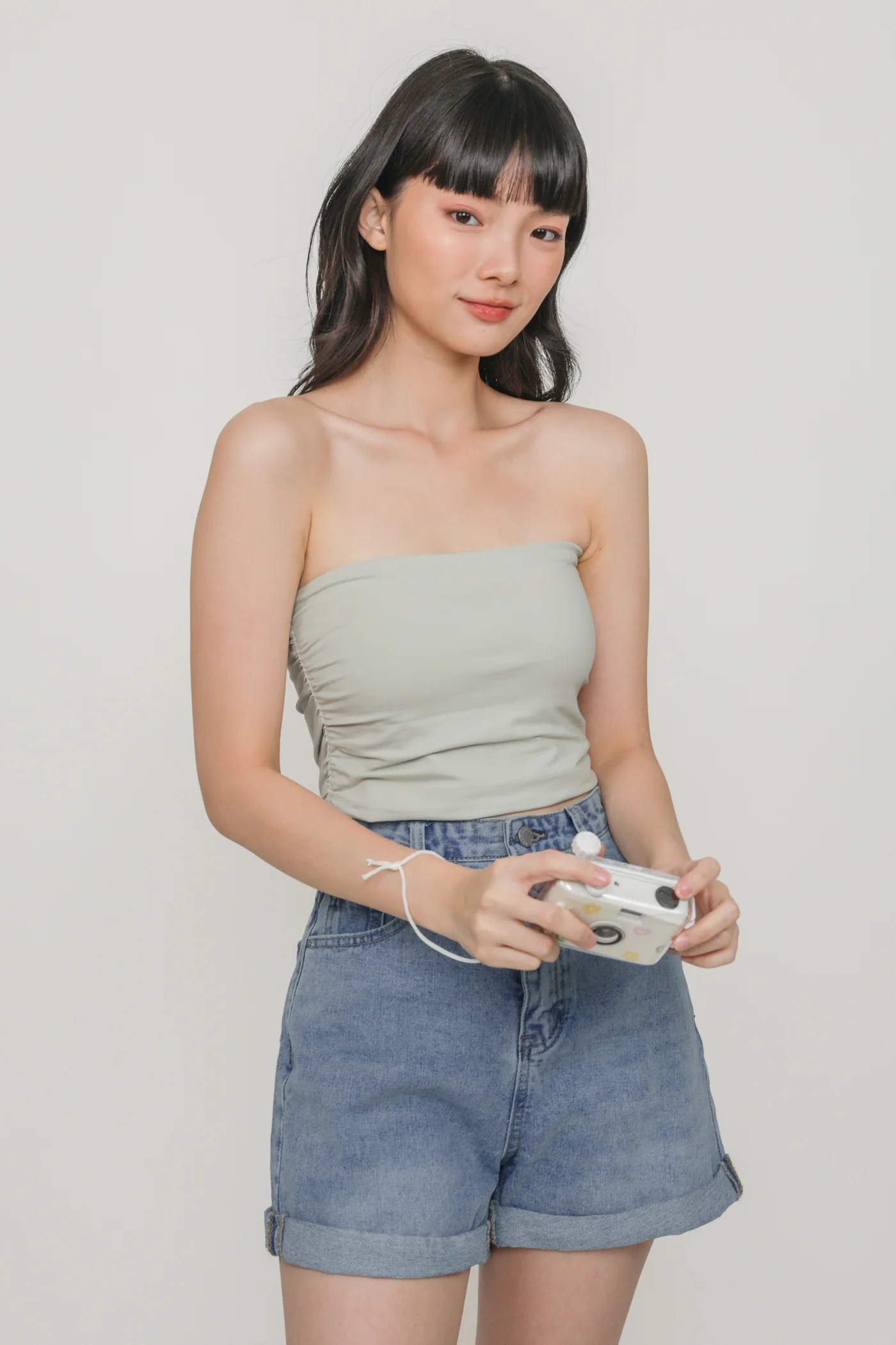 Ines Ruched Tube Padded Top - Image 20